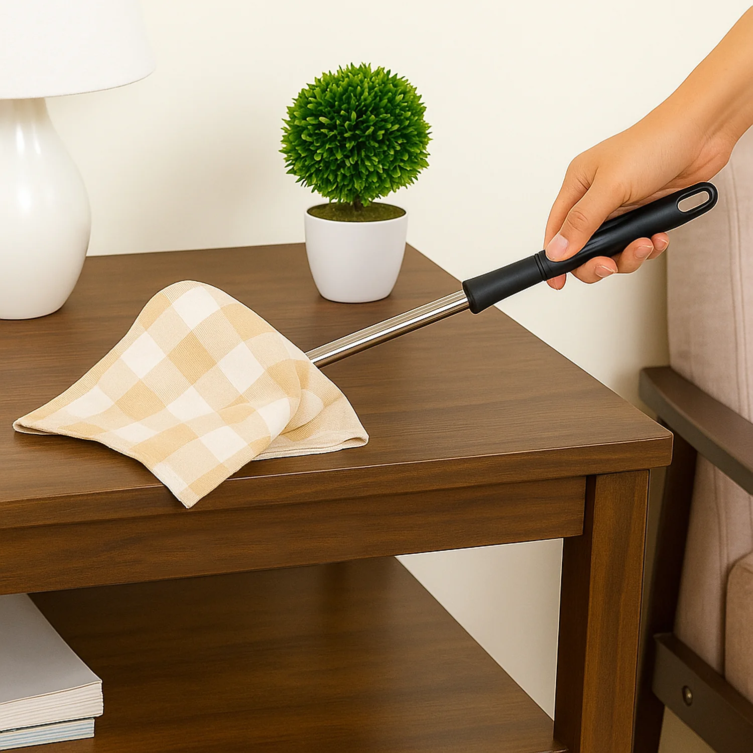 Non-Extendable Dusting Cloth with Handle (1 Pc) - Image 4