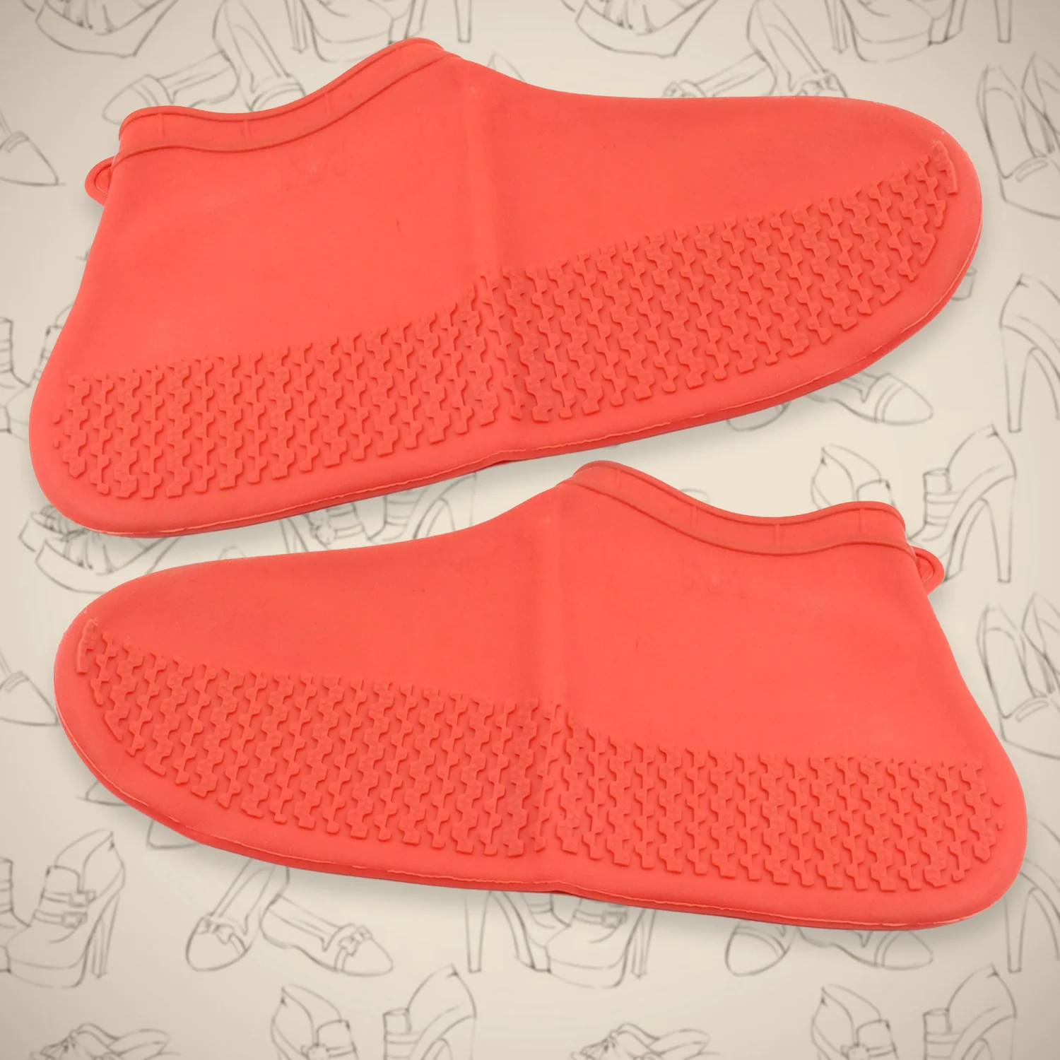 Non-Slip Silicone Waterproof Boot Shoe Cover (Medium Size / 1 Pair / Mix Color) - Image 4