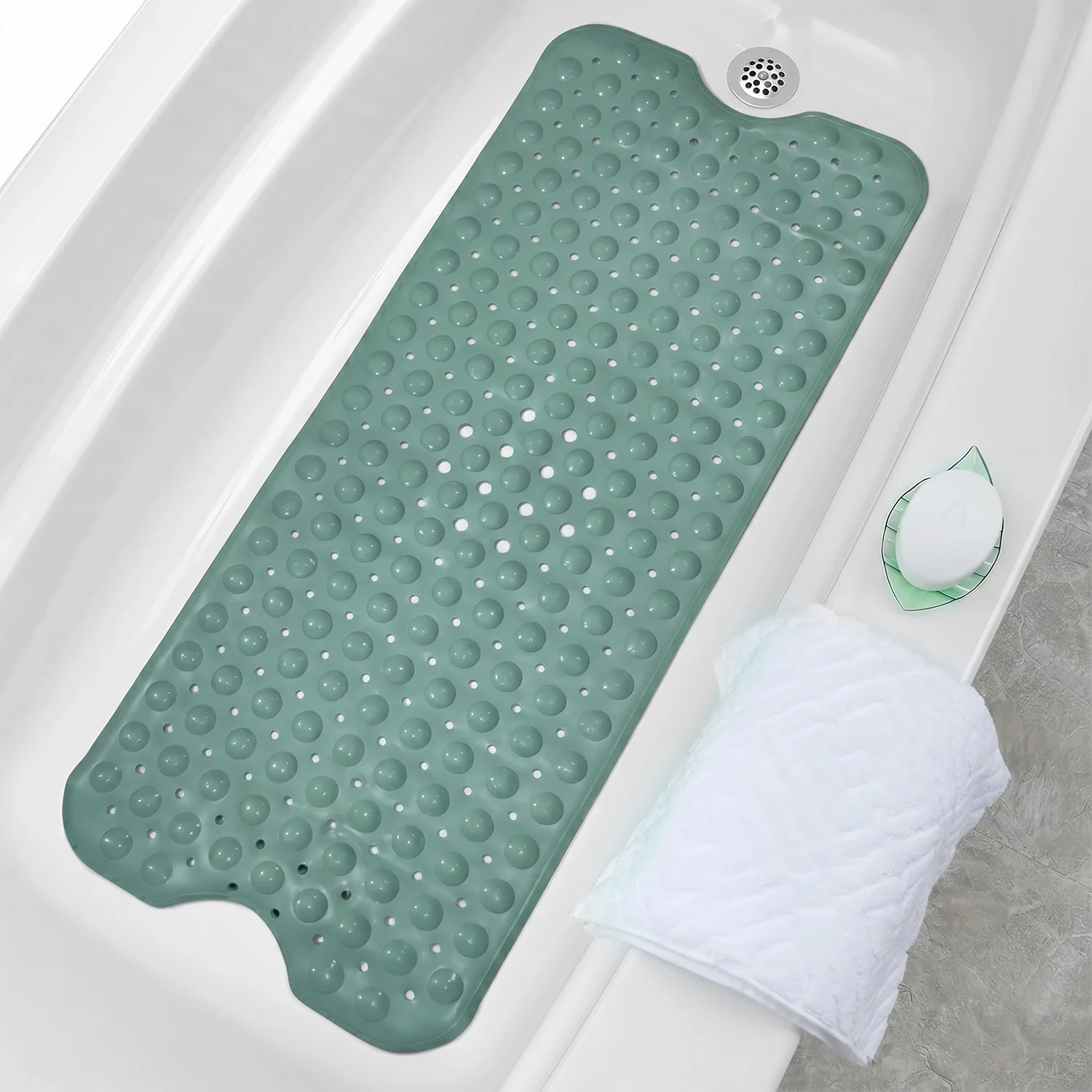 Non-Slip Suction Cup Bath Mat (1 Pc, 100x40 Cm) - Image 7