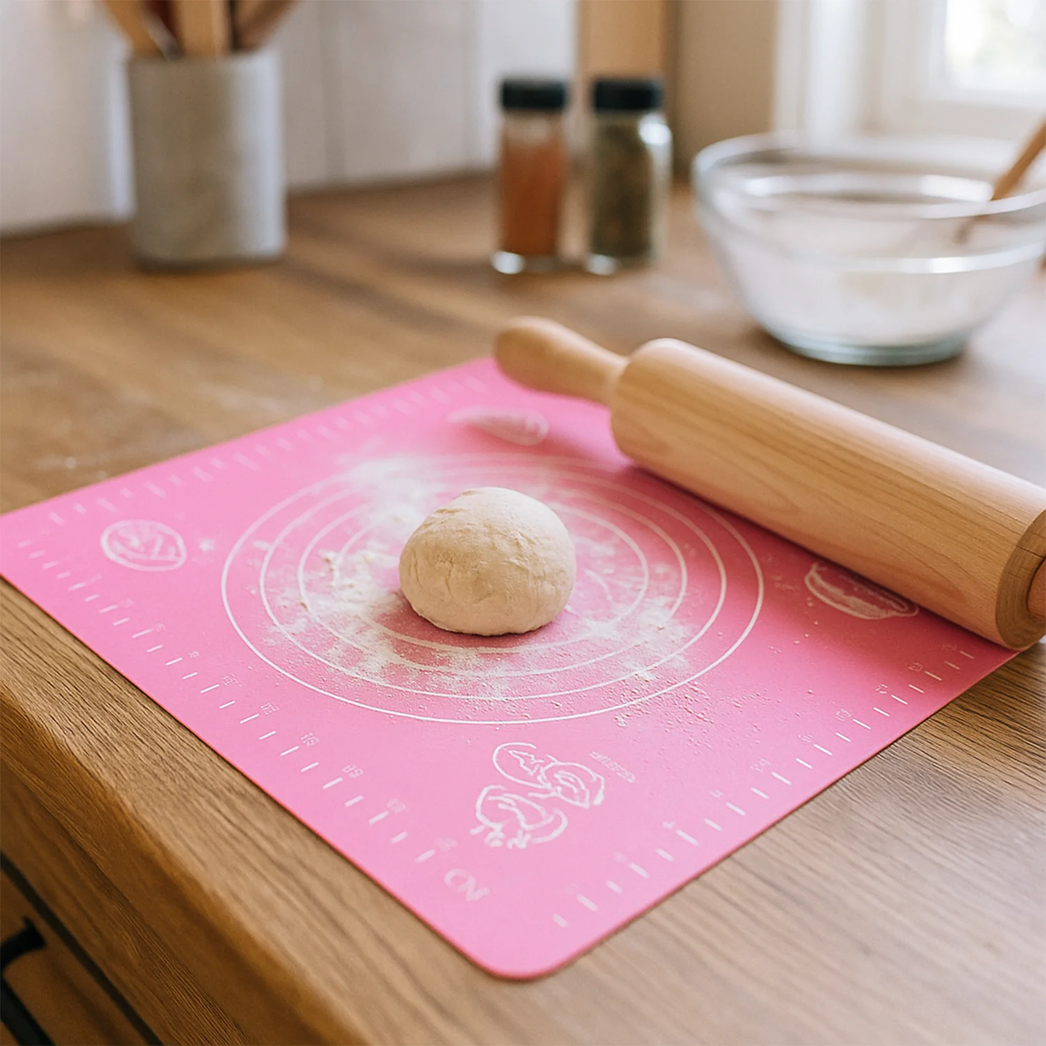 Non-Stick Dough Rolling & Baking Mat - (1 Pc / 29x26 Cm) - Image 7