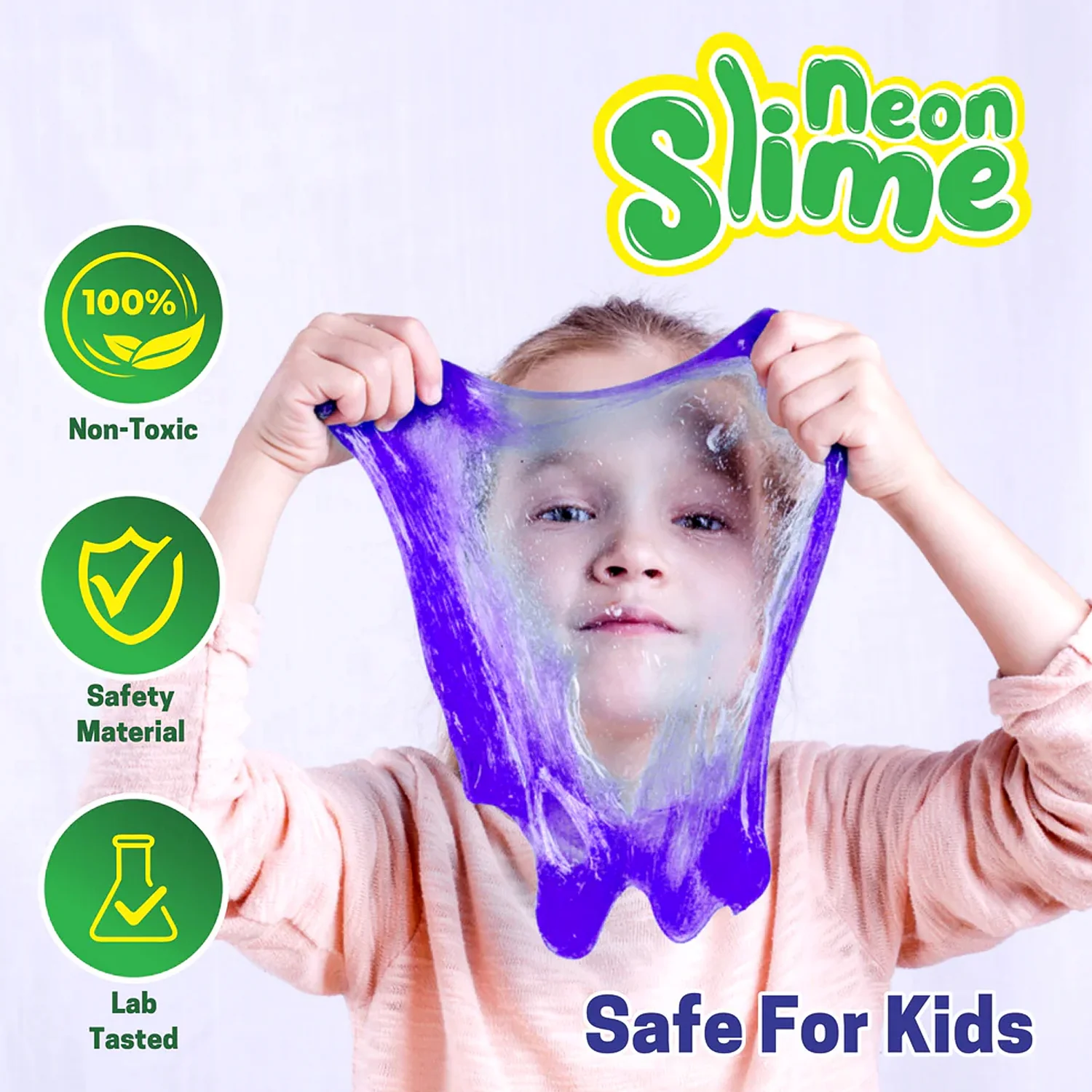 Aditi Stress-Relief Non-Toxic Squishy Multicolor Slime Toy for Kids Above 5+ (Pack of 2/100 ml) - Image 3