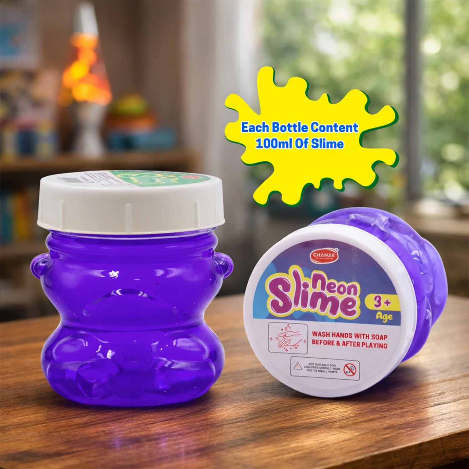 Aditi Stress-Relief Non-Toxic Squishy Multicolor Slime Toy for Kids Above 5+ (Pack of 2/100 ml) - Image 5