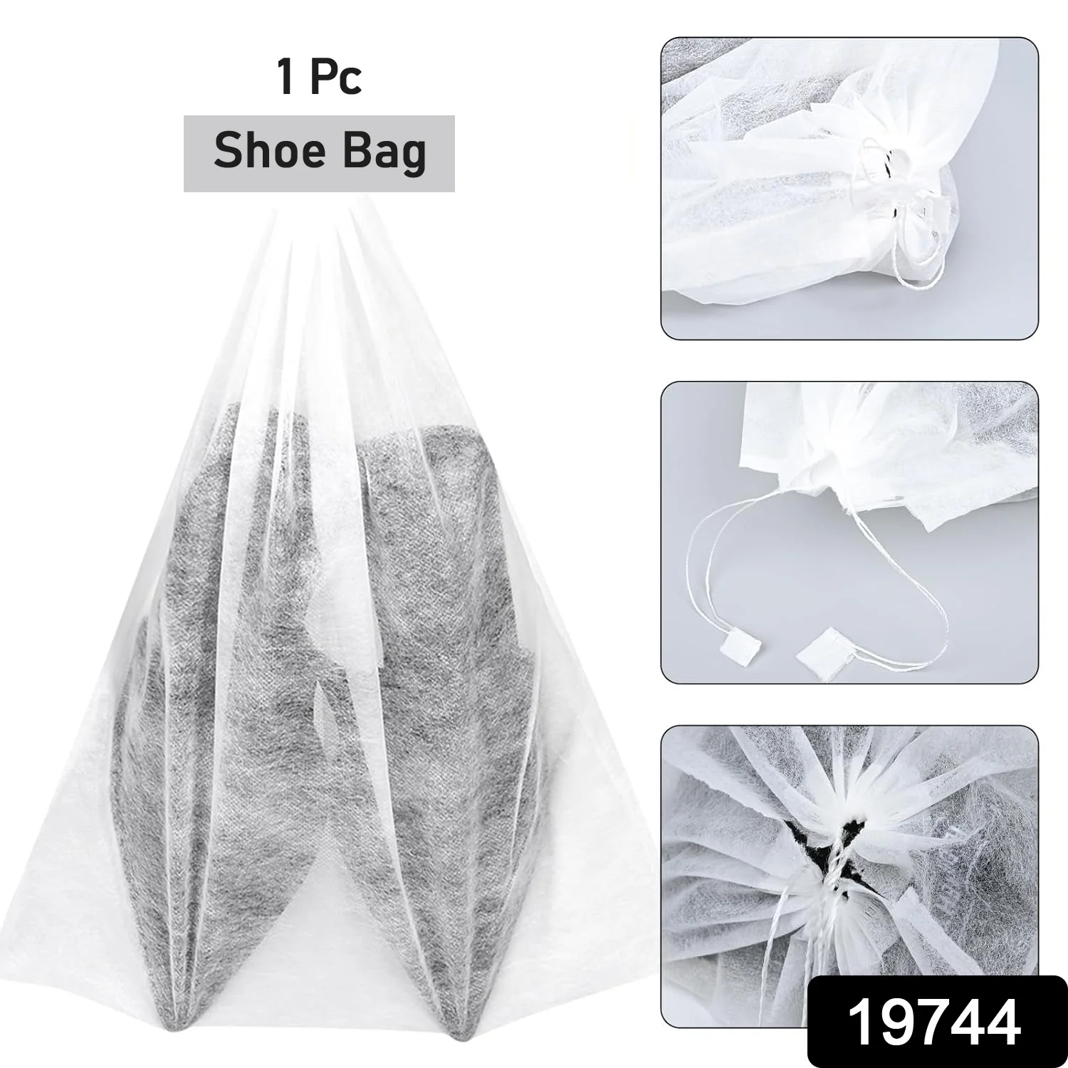 Non-Woven Drawstring Shoe Storage Bag (48 x 31 cm / 1 Pc) - Image 2