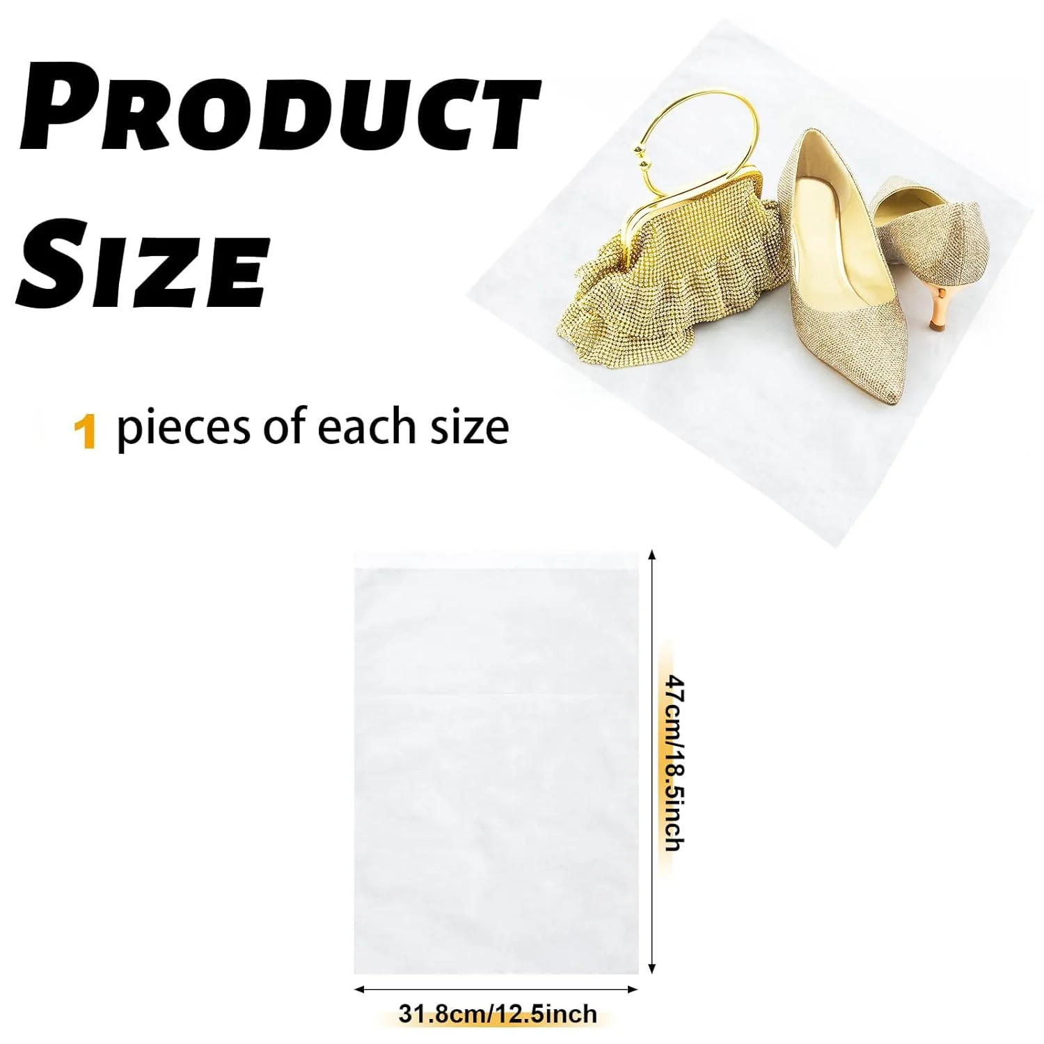 Non-Woven Drawstring Shoe Storage Bag (48 x 31 cm / 1 Pc) - Image 4