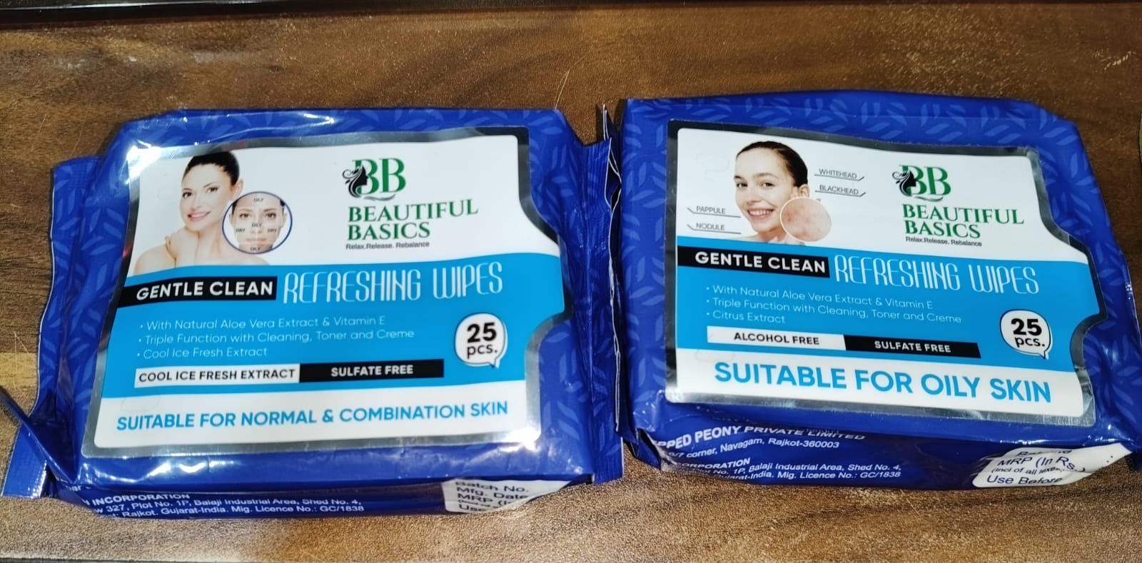 Beautiful Basics Normal & Oily Skin Face Wipes (2 Pkts x 50 Pcs Wipes) - Image 9