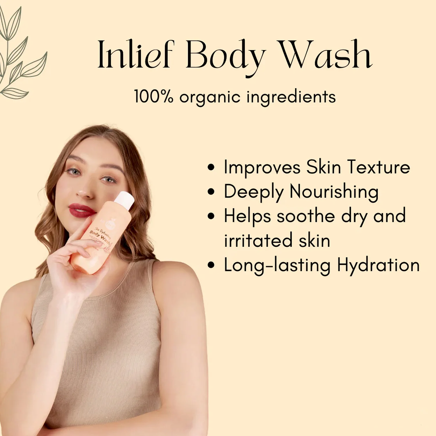 In'lief Nourishing & Hydrating Skin Replenishing Body Wash (250 ml) - Image 8
