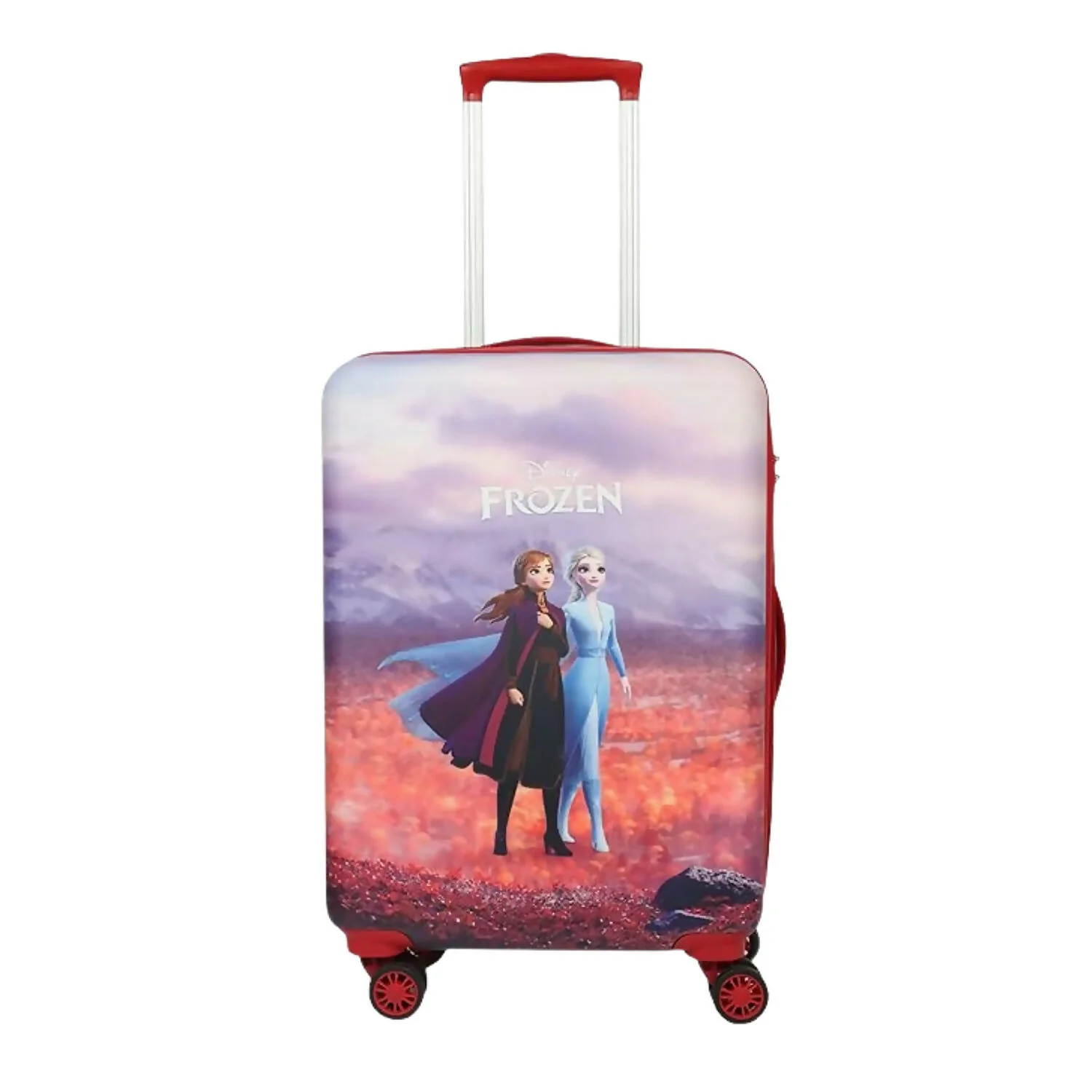 NOVEX Disney Frozen Red Travelling Kids Trolley Bags for Girls Luggage 4 Wheels ( Blue /22 Inch) - Image 5