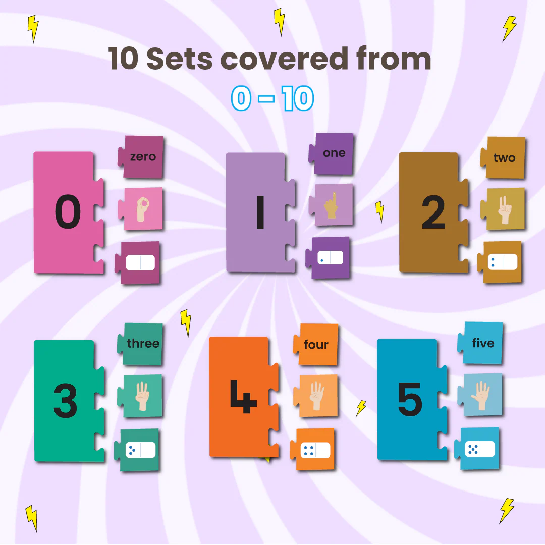 Numbers & Counting Puzzle - Ages 3+ (44 cardboard puzzle pieces) Find & Match series - Image 3