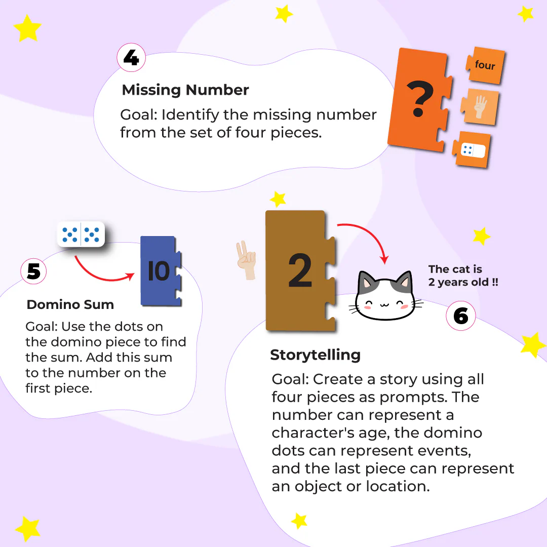 Numbers & Counting Puzzle - Ages 3+ (44 cardboard puzzle pieces) Find & Match series - Image 6