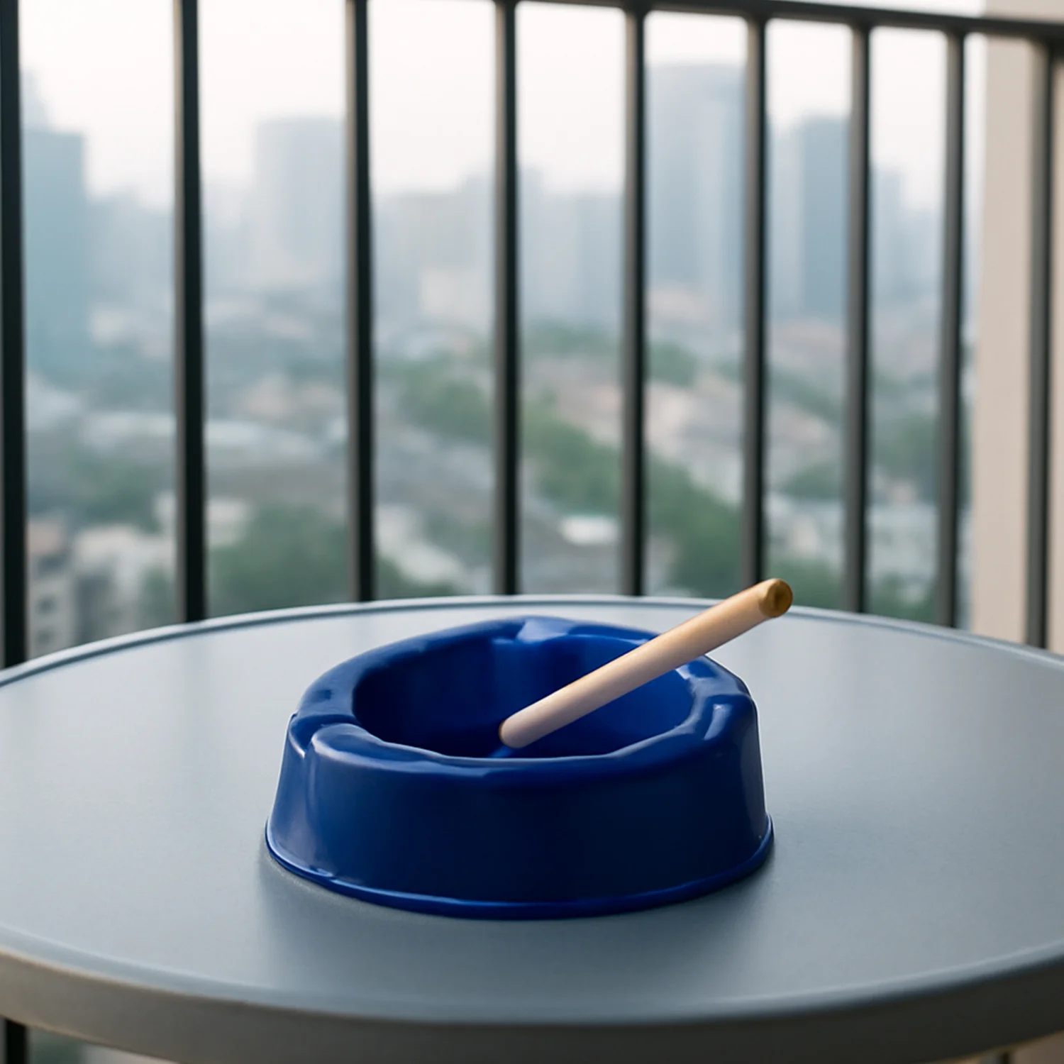 Oblivion Dark Blue Plastic Ashtray (1 pc) - Image 7