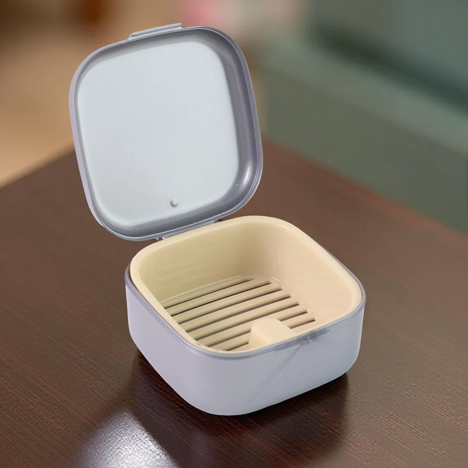 Oblivion Teeth Storage Box with Lid and Inner Tray, DENTURE CASE (1 Pc) - Image 3