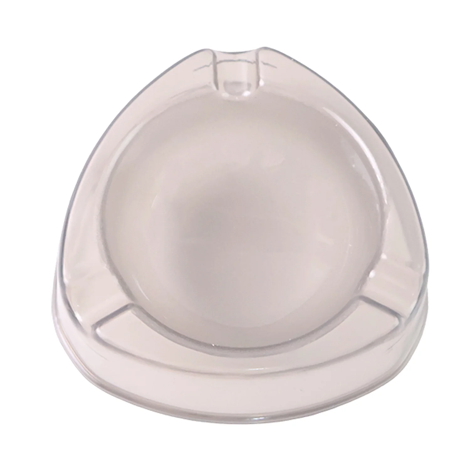Oblivion Transparent White Ashtray with Cigarette Holder Grooves (1 Pc) - Image 5