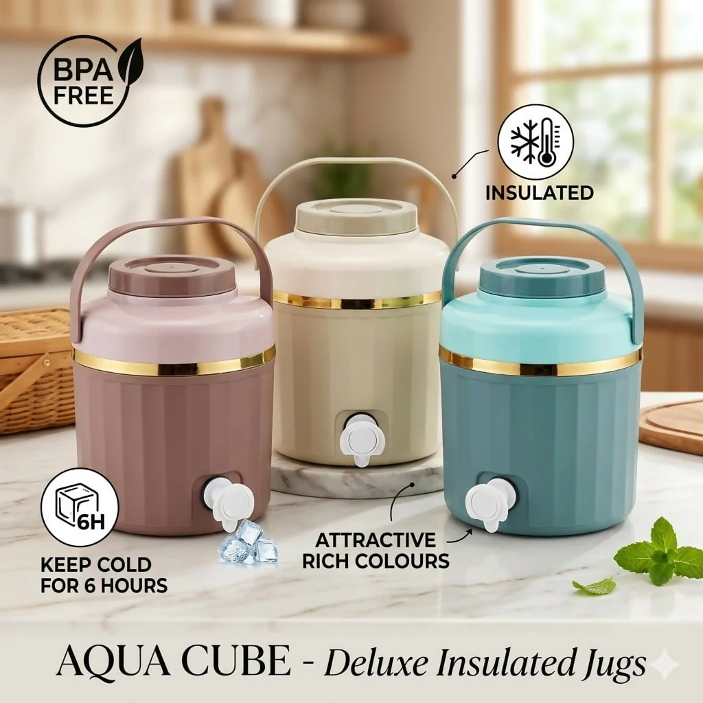 Ocean Insulated Water Jug with Tap 4500ml Pc BPA-Free Hot & Cold Dispenser - Image 3