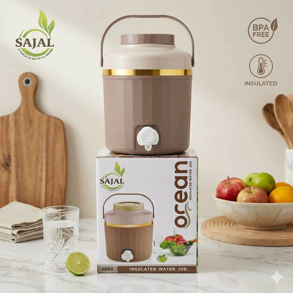 Ocean Insulated Water Jug with Tap 4500ml Pc BPA-Free Hot & Cold Dispenser - Image 4