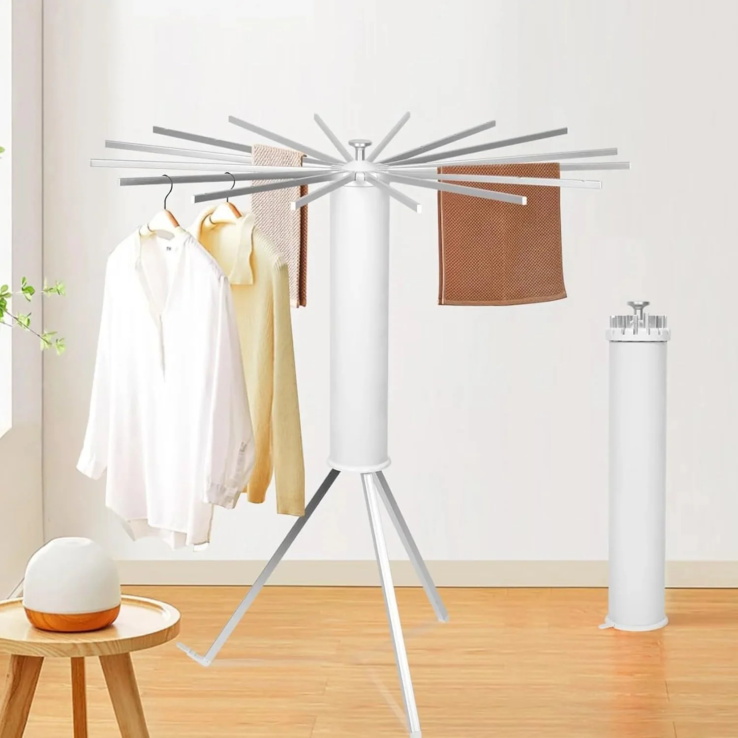 Octopus Rotating Clothes Drying Rack Stand (1 Pc) - Image 7