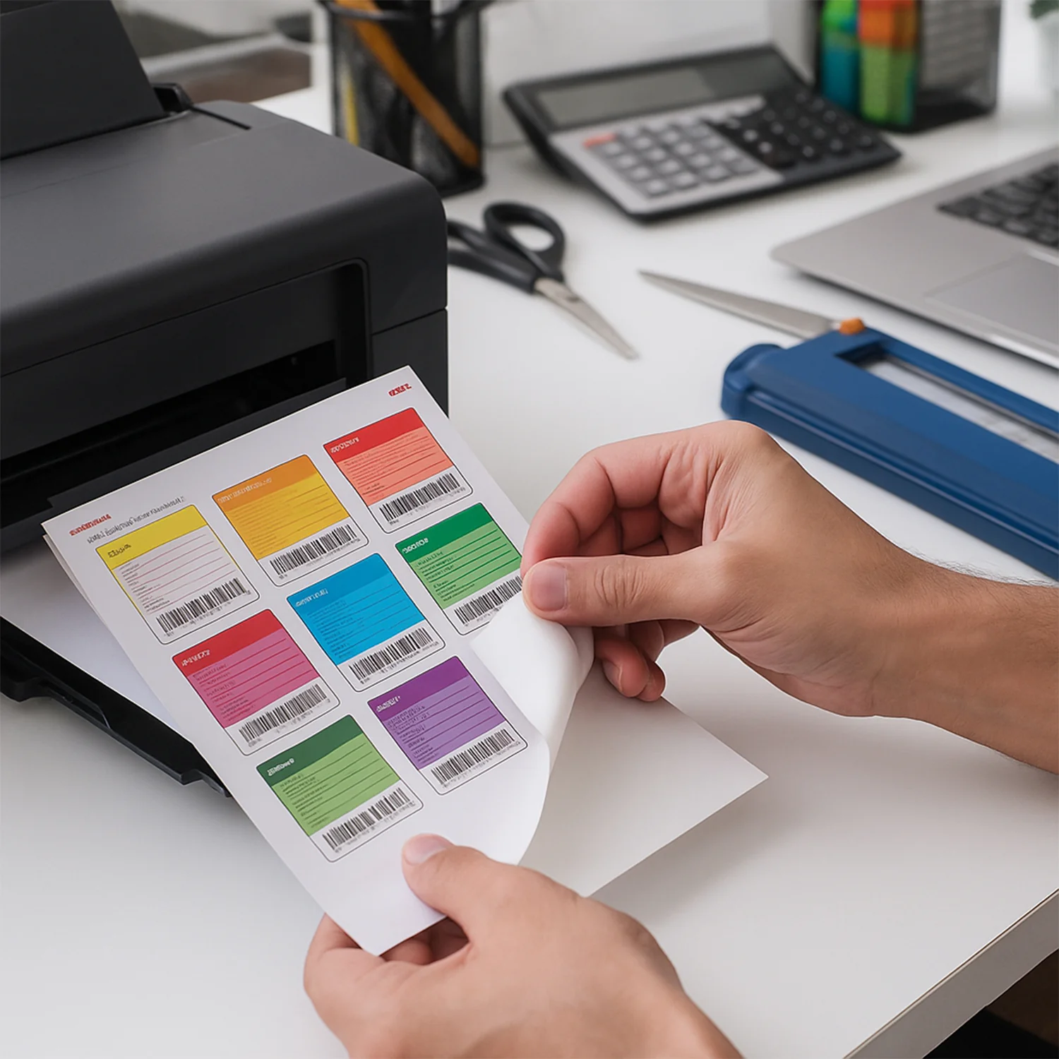 Oddy Self-Adhesive Label Sheets – A4 Full-Sheet Labels (100 Sheet) - Image 3