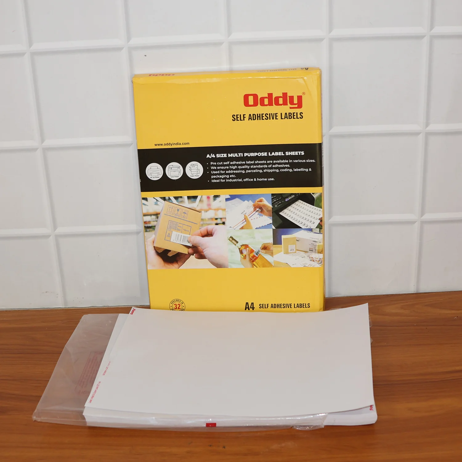 Oddy Self-Adhesive Label Sheets – A4 Full-Sheet Labels (100 Sheet) - Image 9