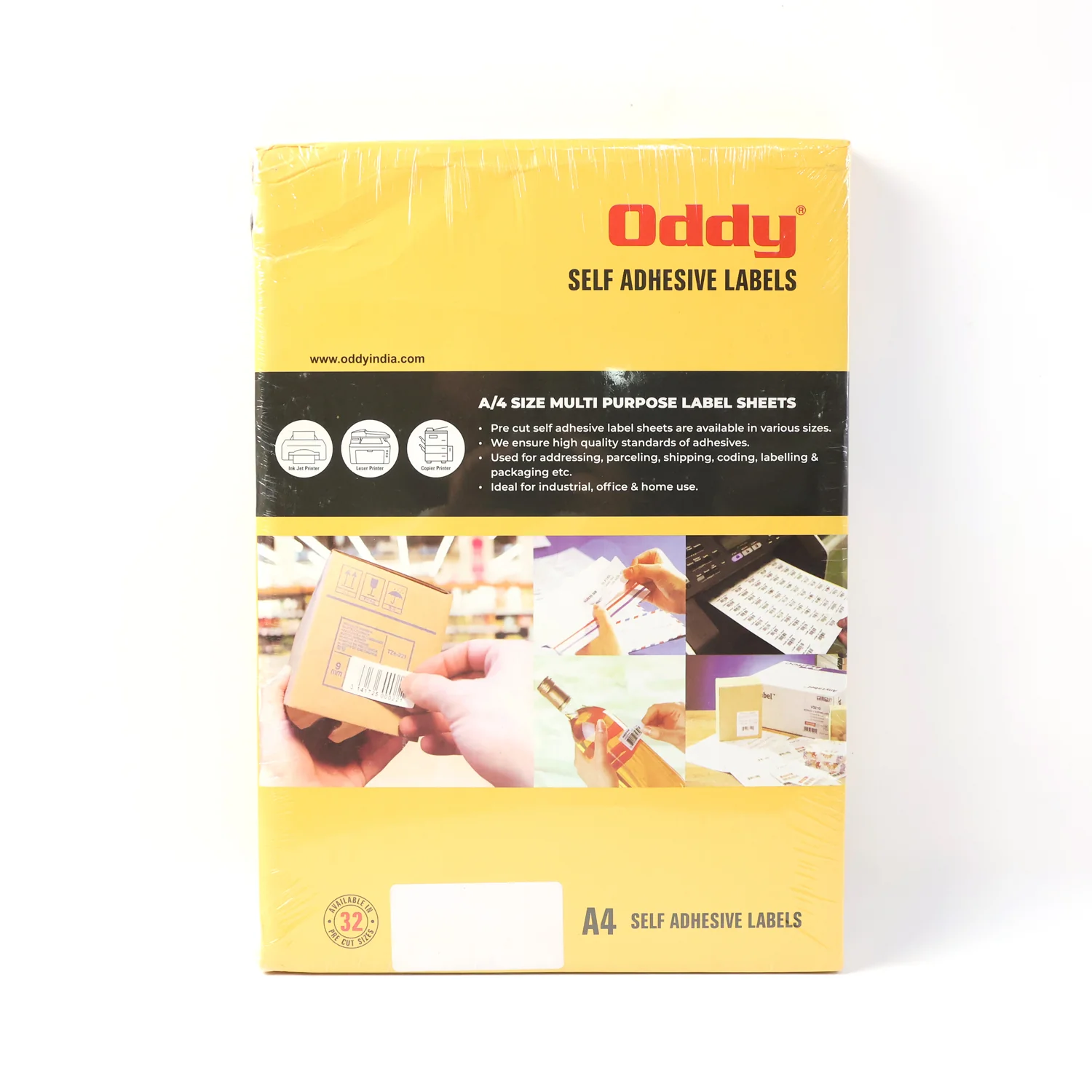 Oddy Self-Adhesive Labels – A4 Sheets, 24-Up per Sheet (100 Sheets, 2400 Labels) - Image 6