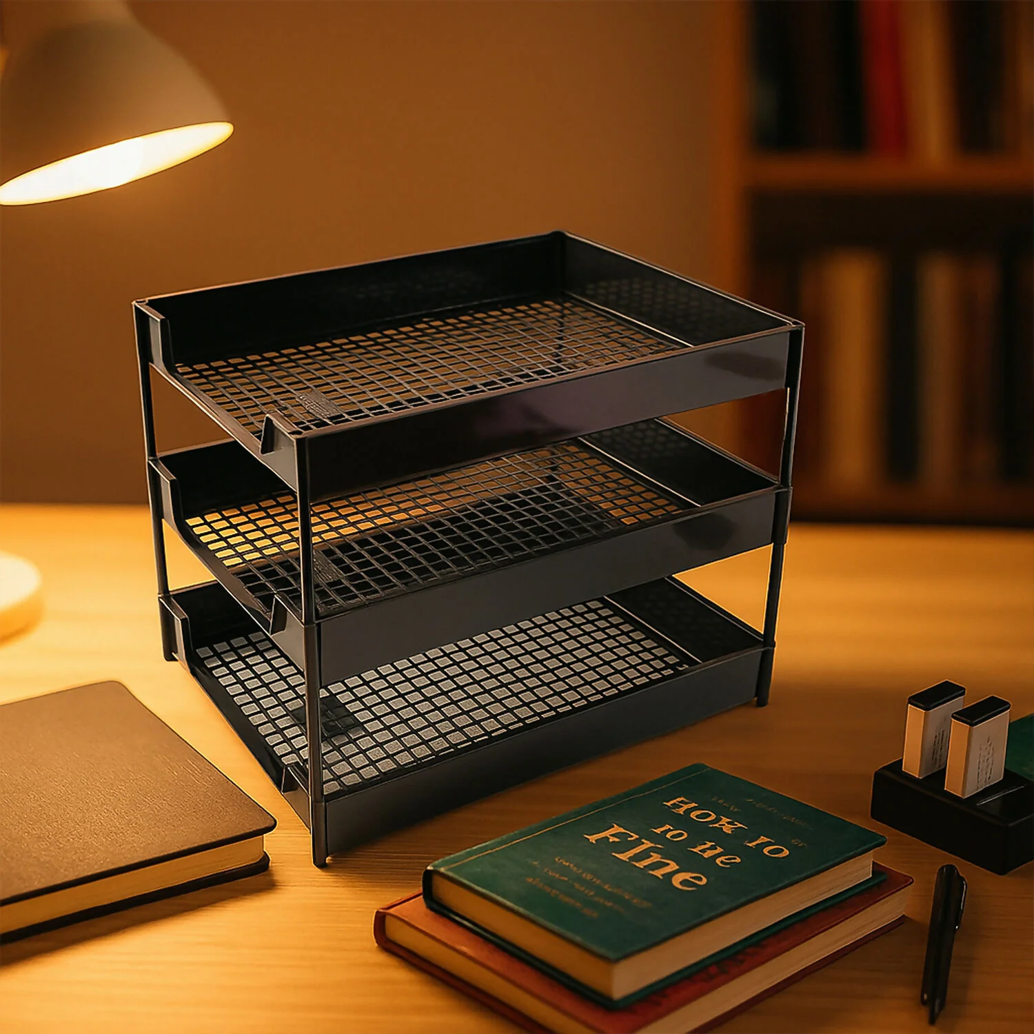 Officemate 3-Layer Executive Document Tray  (37.5 cm x 27.5 cm x 25.5 cm) - Image 2