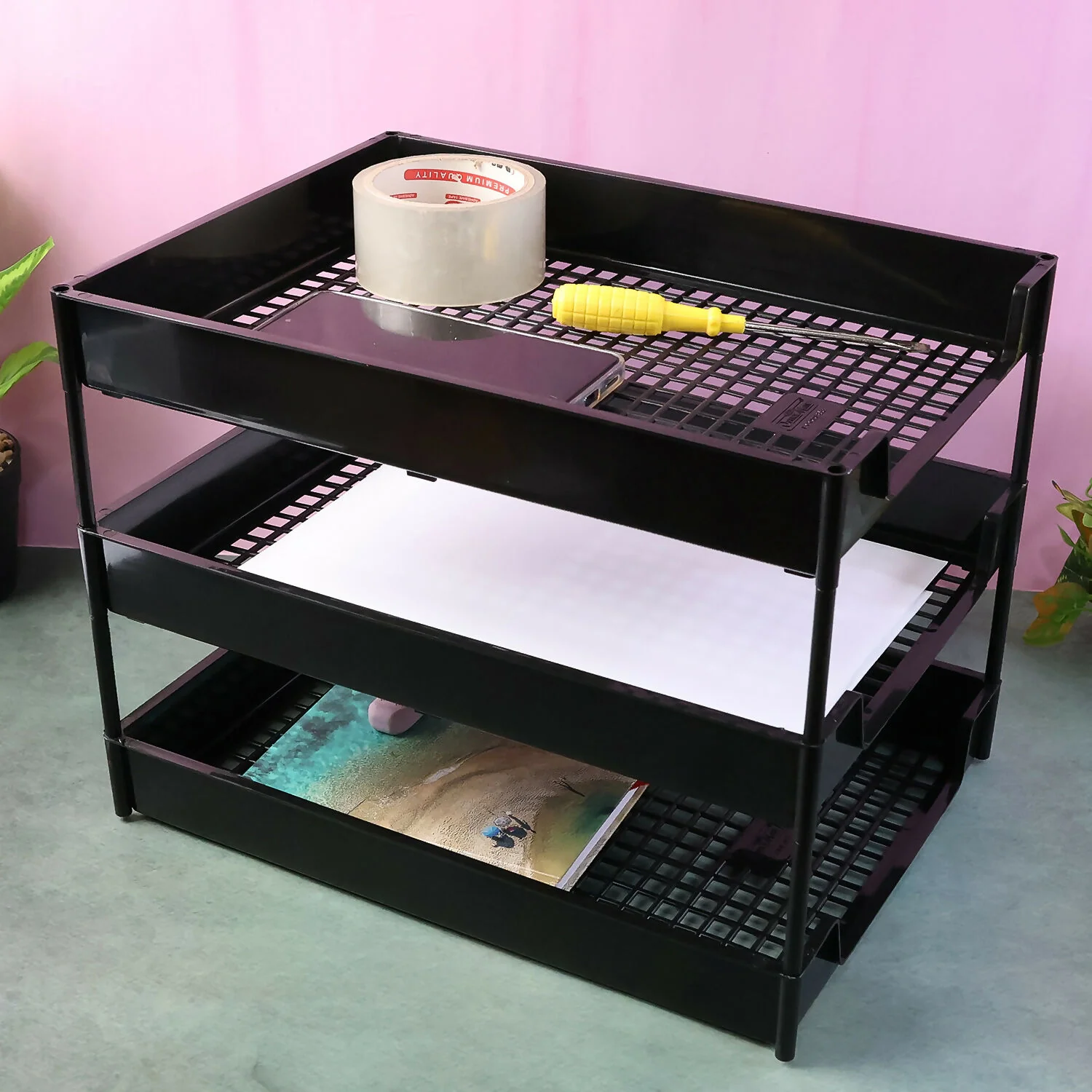 Officemate 3-Layer Executive Document Tray  (37.5 cm x 27.5 cm x 25.5 cm) - Image 5