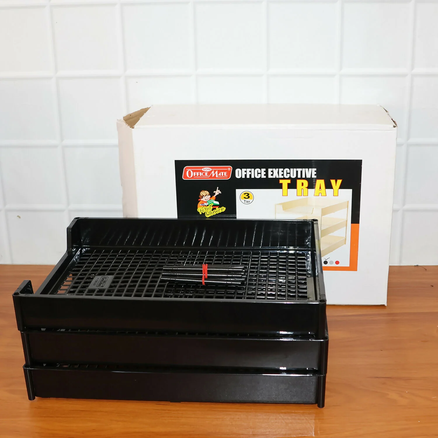 Officemate 3-Layer Executive Document Tray  (37.5 cm x 27.5 cm x 25.5 cm) - Image 7