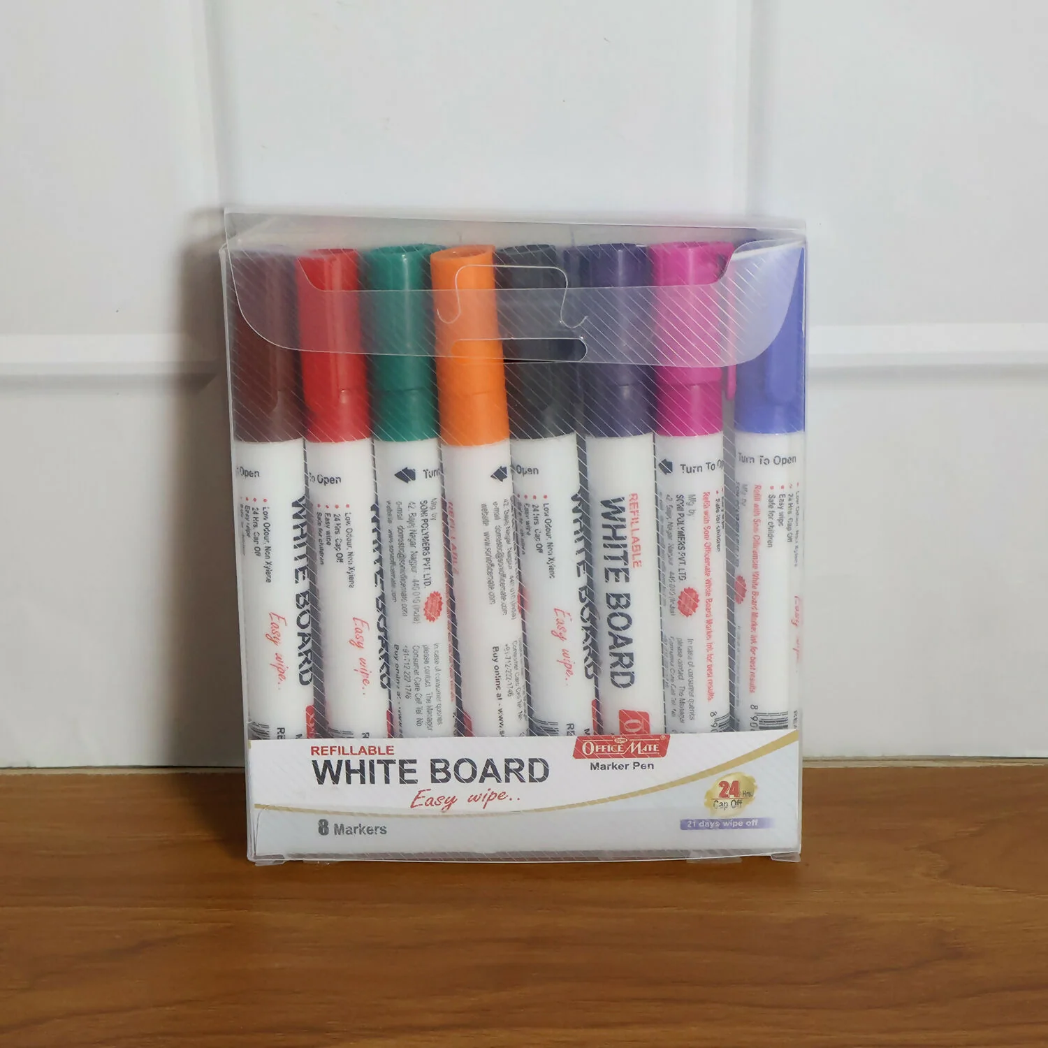Officemate Refillable Whiteboard Marker Pen Set – 8 Vibrant Colours - Image 7