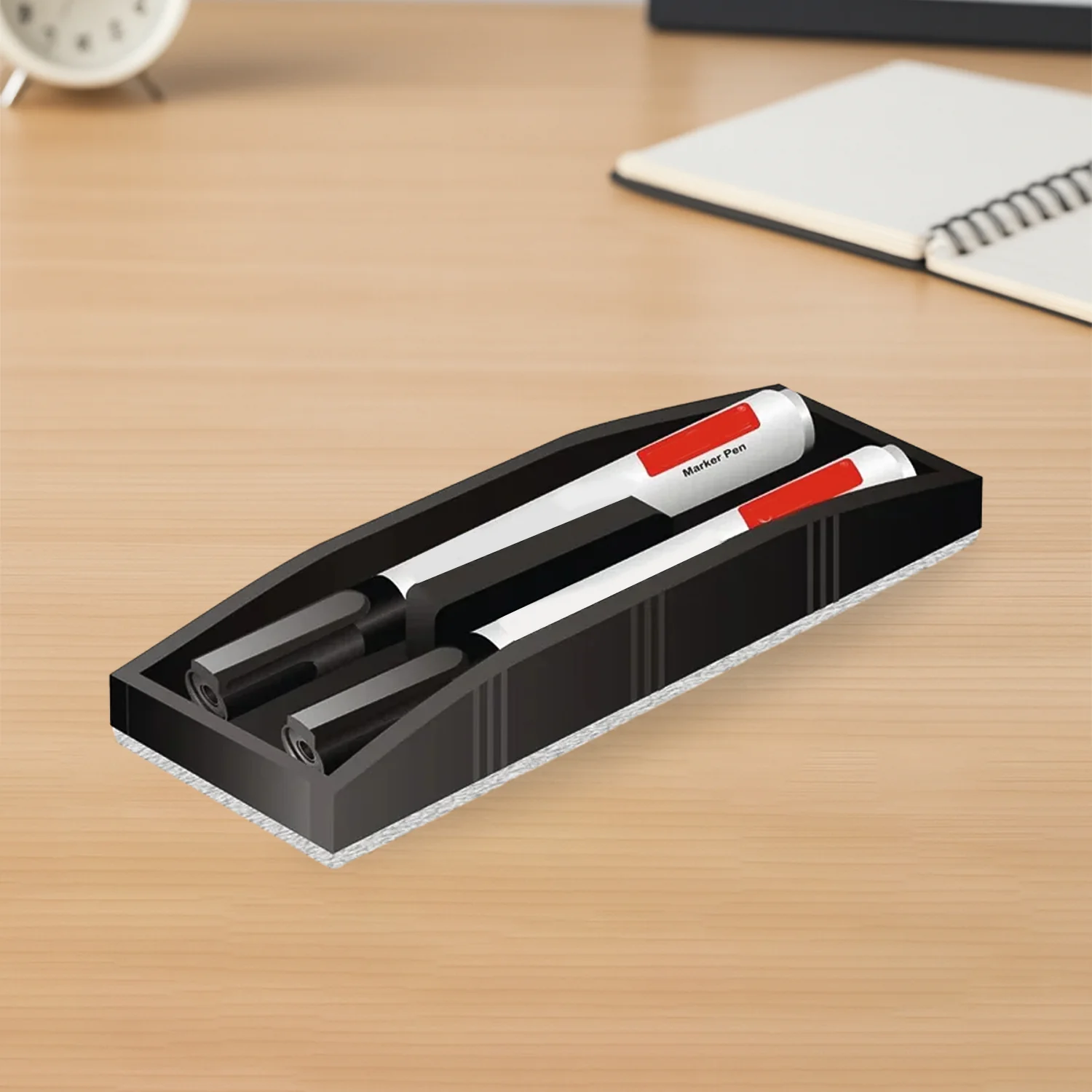 Officemate Duo Whiteboard Duster – Durable, Easy Grip & Multi-Slot Design - Image 2