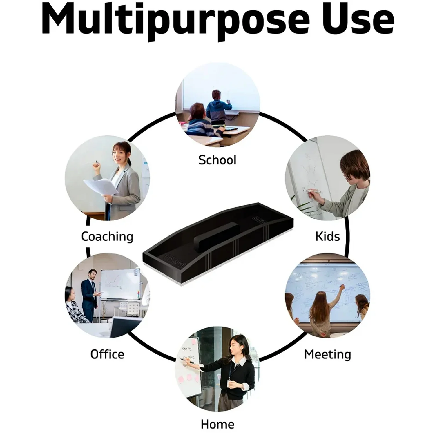 Officemate Duo Whiteboard Duster – Durable, Easy Grip & Multi-Slot Design - Image 4