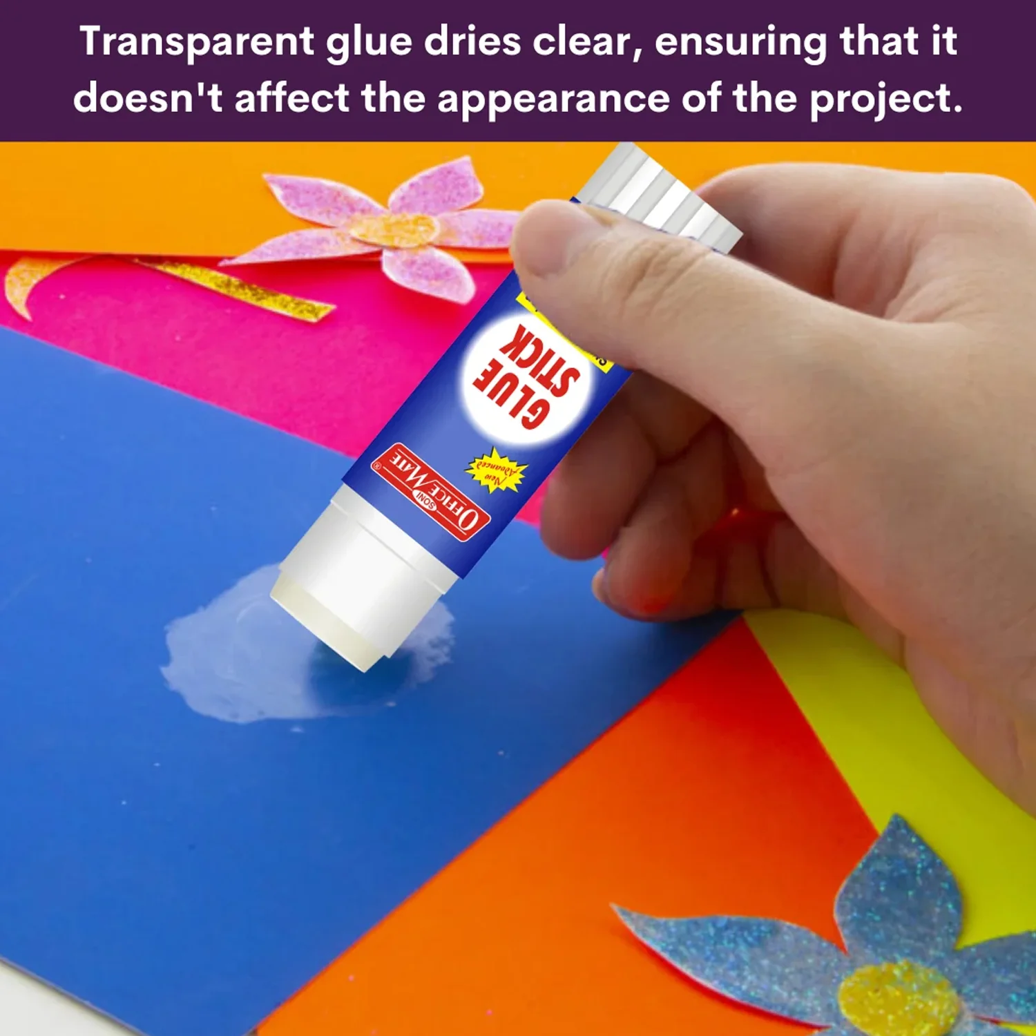 Officemate Glue Stick 15g – Adhesion, Non-Toxic, Smooth & Mess-Free Application - Image 4