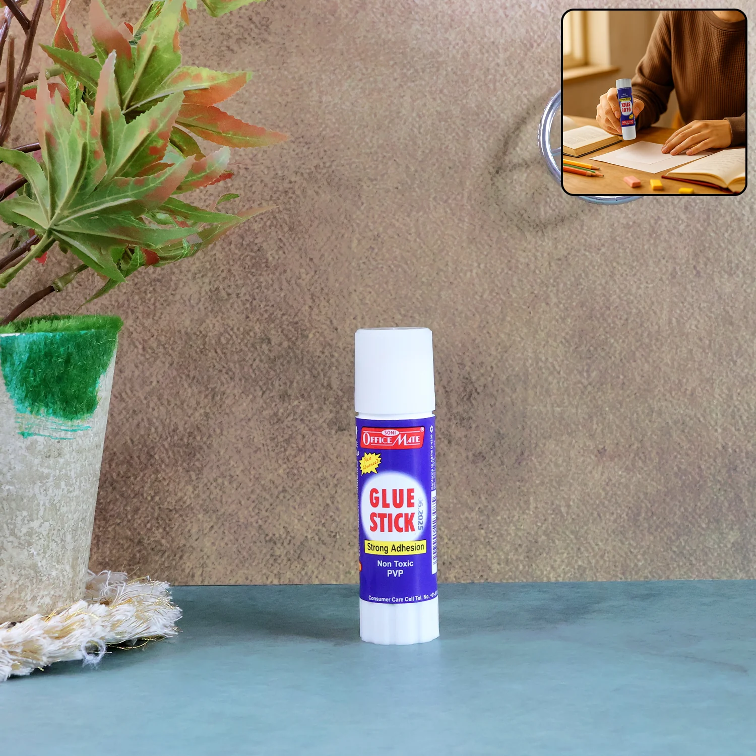 OfficeMate Glue Stick – 25g Strong Adhesion Non-Toxic PVP Based - Image 4