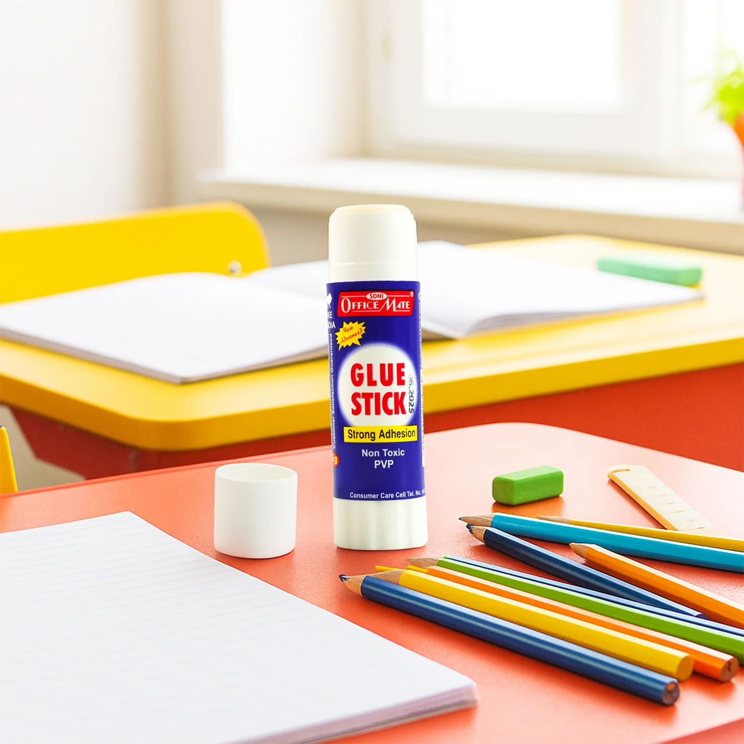 OfficeMate Glue Stick – 25g Strong Adhesion Non-Toxic PVP Based - Image 5