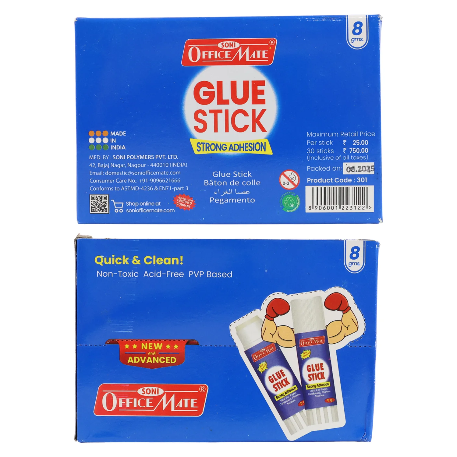 Officemate Glue Stick – 8g Strong Adhesion Non-Toxic PVP Based - Image 5