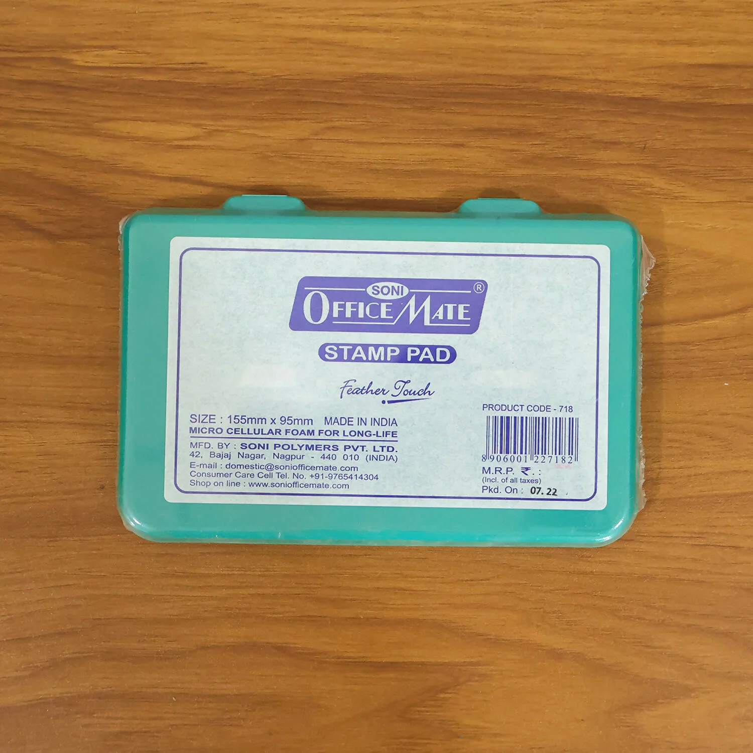 OfficeMate Green Feather Touch Stamp Pad for Office And School Use (155x95 mm) - Image 6