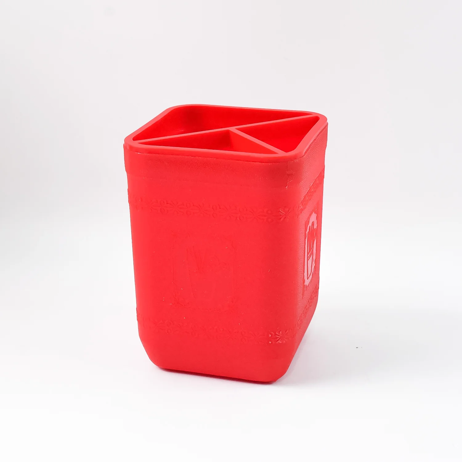 Officemate Pen Stand – Tri-Section Desk Organizer Stationery, Pens, Office Supplies - Image 3