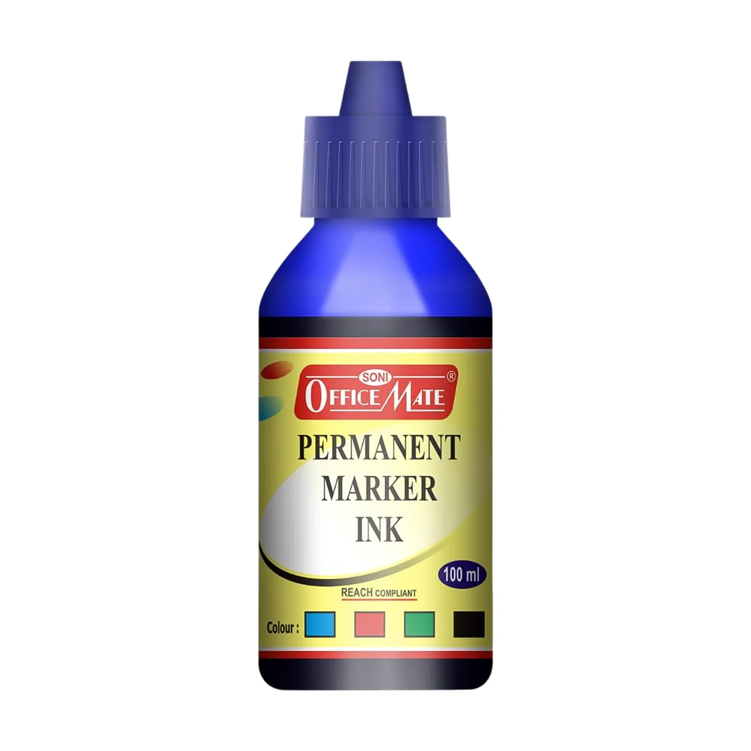 Officemate Permanent Marker Ink 100ml – Quick Dry, Bright, Long-Lasting Refill Ink - Image 5