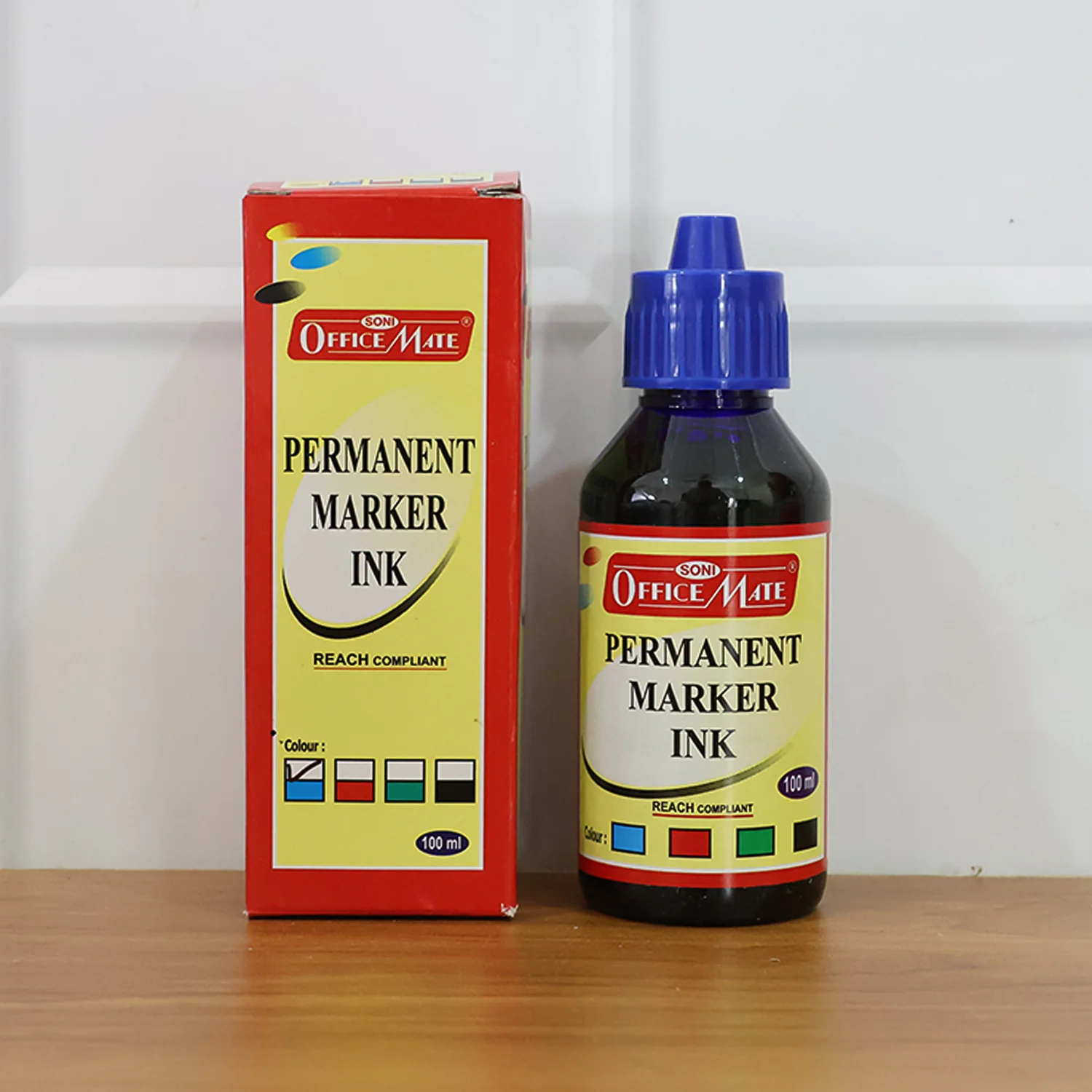 Officemate Permanent Marker Ink 100ml – Quick Dry, Bright, Long-Lasting Refill Ink - Image 7