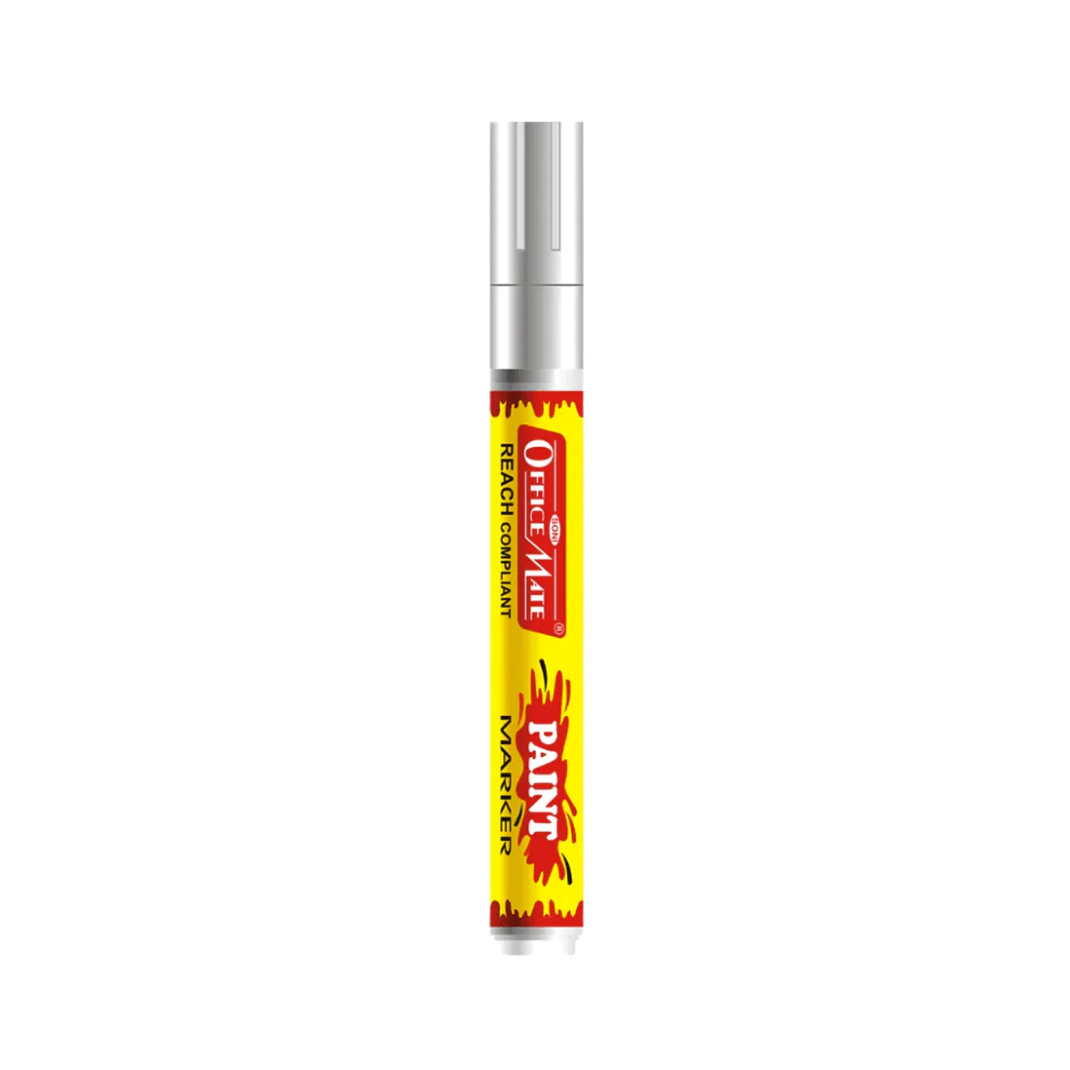 Officemate Permanent Paint Marker – Silver Metallic Waterproof Quick-Dry Pen - Image 5