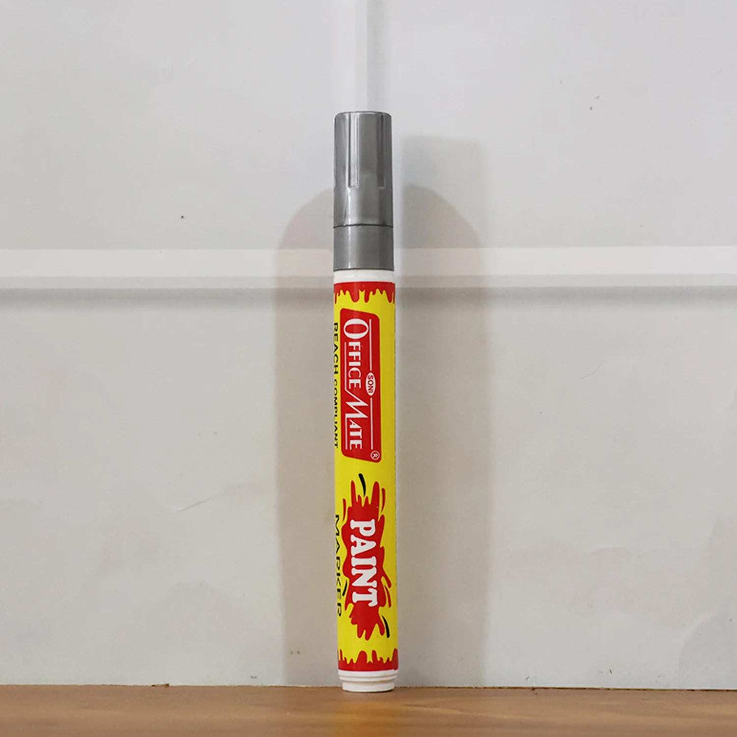 Officemate Permanent Paint Marker – Silver Metallic Waterproof Quick-Dry Pen - Image 7
