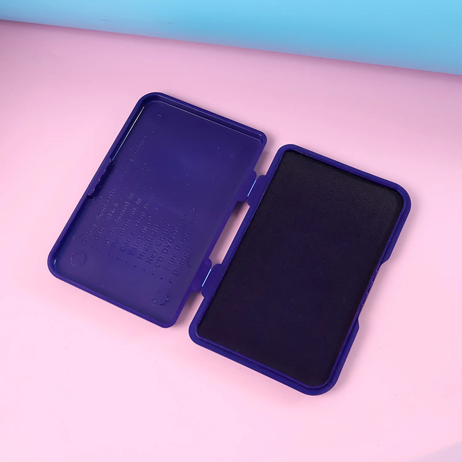 OfficeMate Stamp Pad (Large) – Feather Touch Violet Ink with Microcellular Foam & Premium Quality Ink - Image 6