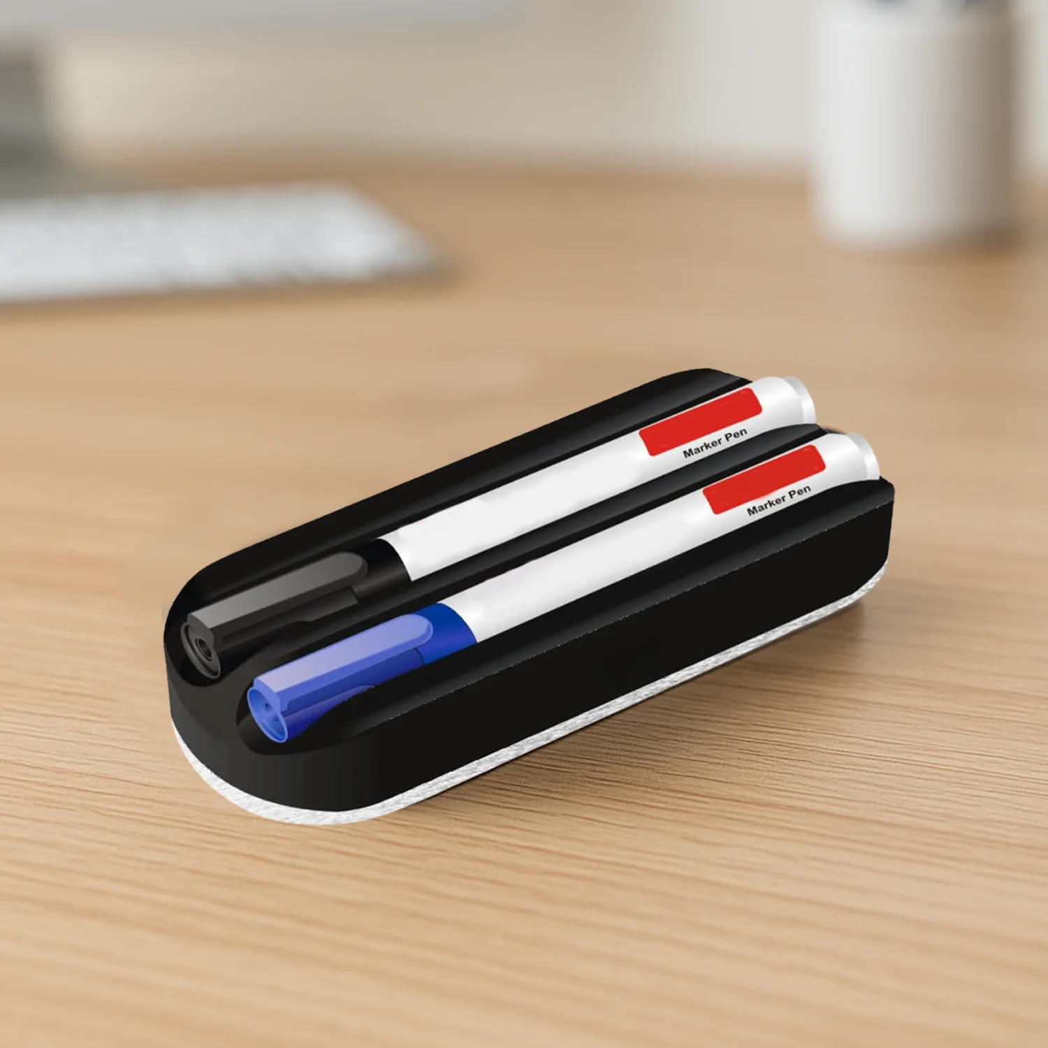 Officemate Whiteboard Duster – Magnetic, Lightweight & Easy Grip - Image 2