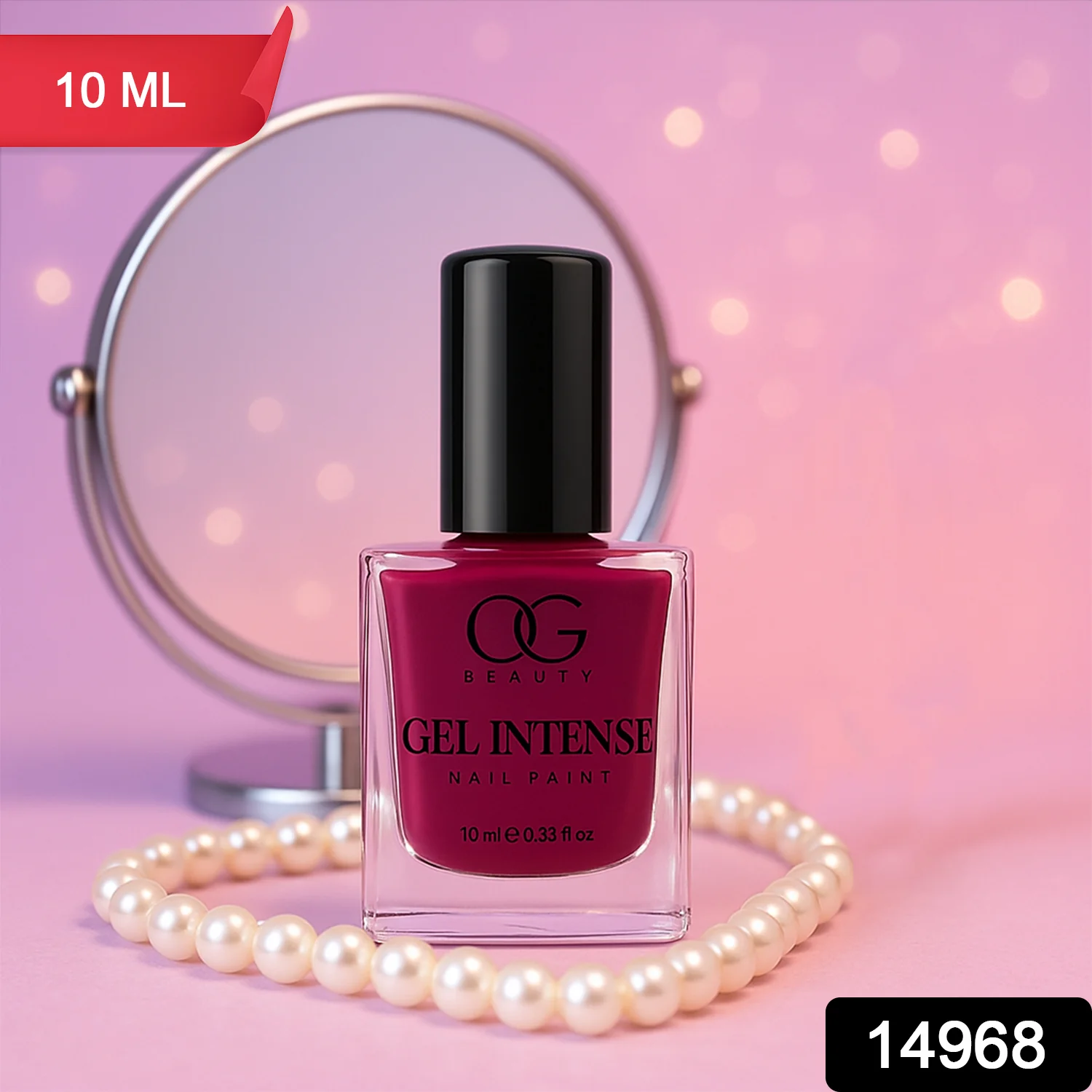 OG Beauty Burgundy Plum Gel Intense Nail Polish (1 Pc / 10 ML) - Image 2
