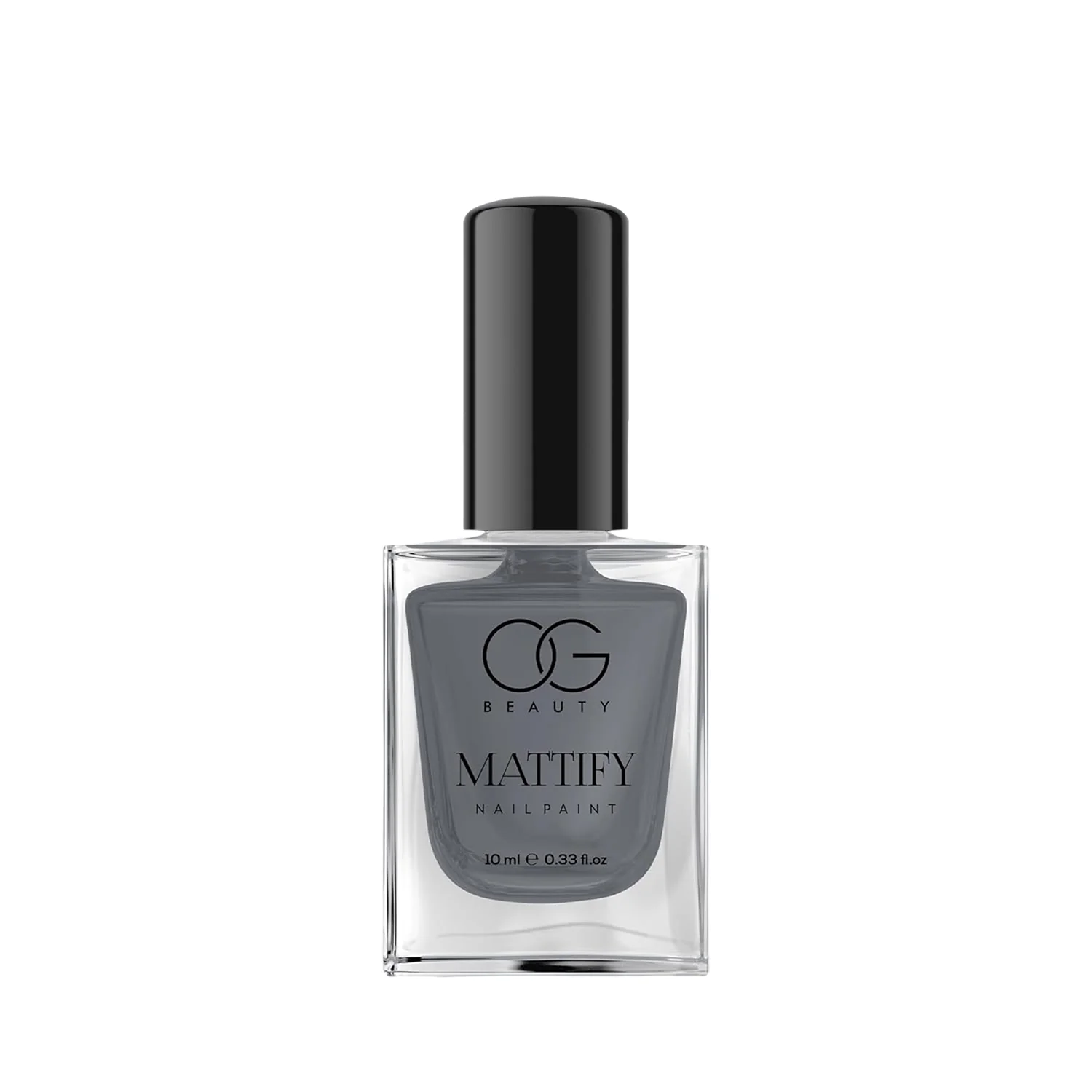 OG Beauty Calm Grey Mattify Nail Paint (10 ML / 1 Pc) - Image 5