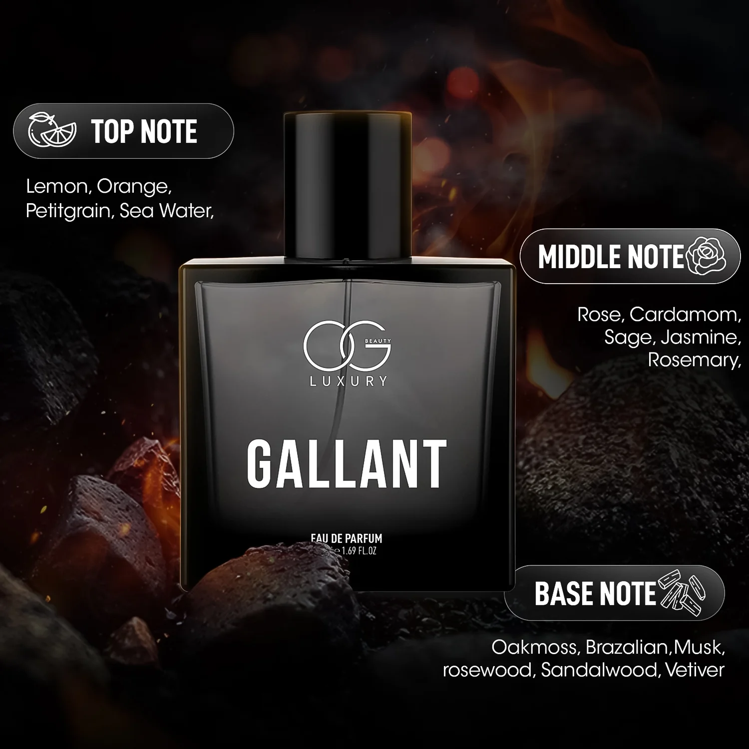OG Beauty Luxury Gallant Eau de Parfum (50ML / 1 Pc) - Image 4