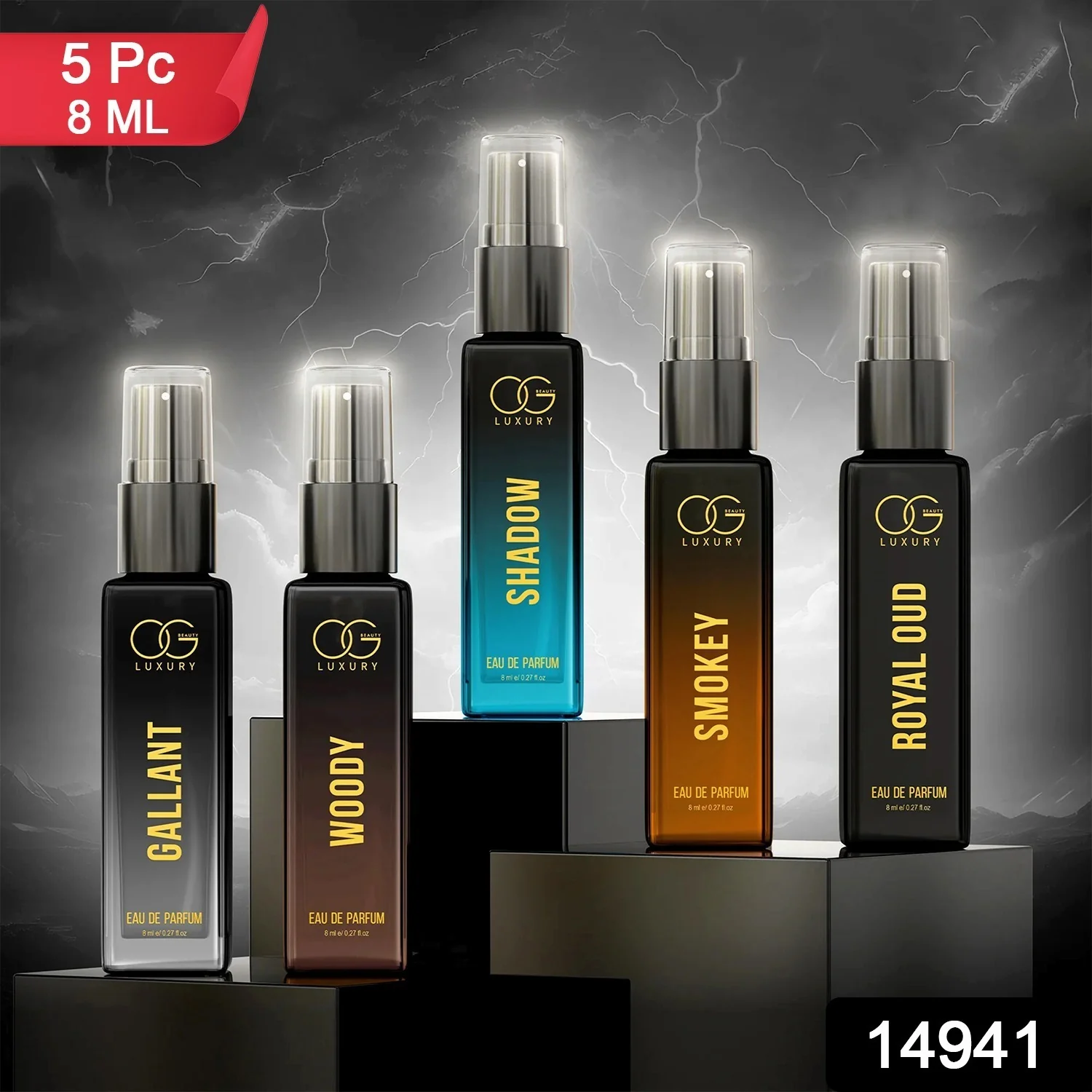 OG Beauty Luxury Perfume Combo Pack (8 ML / 5 Pc) - Image 2