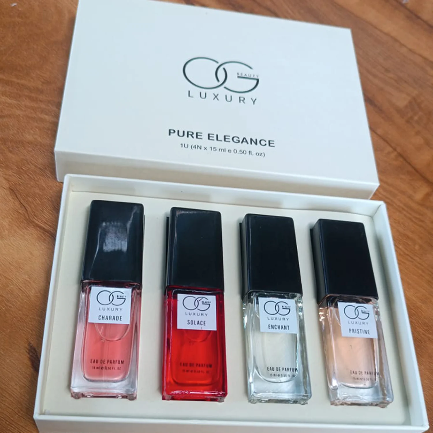 OG Beauty Luxury Pure Elegance Eau De Parfum - (4 Pc / Set / 15 ML) - Image 7
