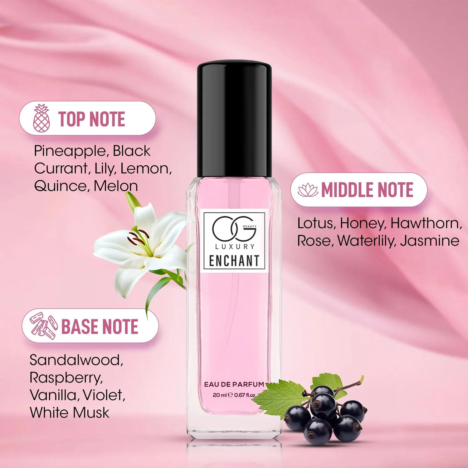 OG Beauty Luxury Pure Elegance Eau De Parfum Gift - (4 Pc / Set / 20 ML) - Image 4