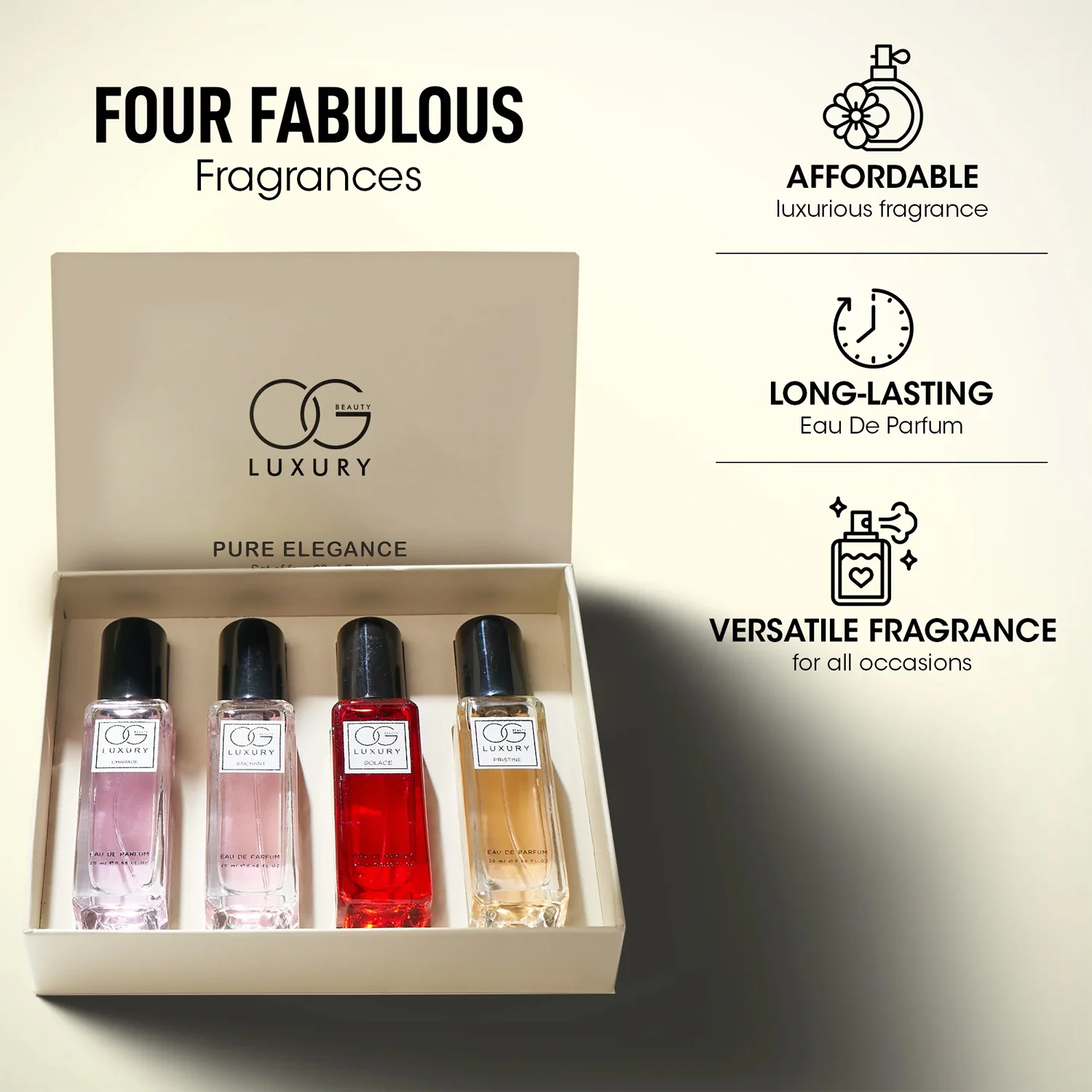 OG Beauty Luxury Pure Elegance Eau De Parfum Gift - (4 Pc / Set / 20 ML) - Image 8
