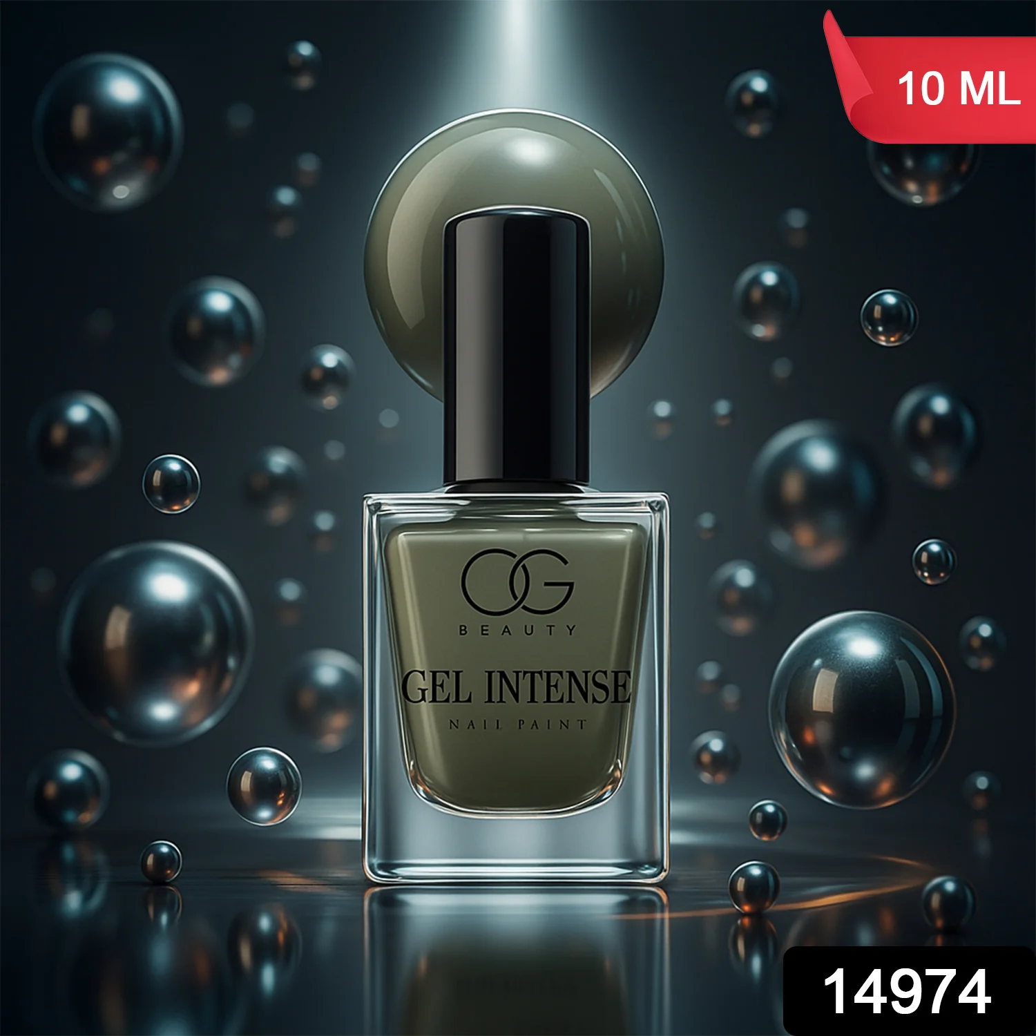 OG Beauty Pearl Grey Gel Intense Nail Polish (1 Pc / 10 ML) - Image 2