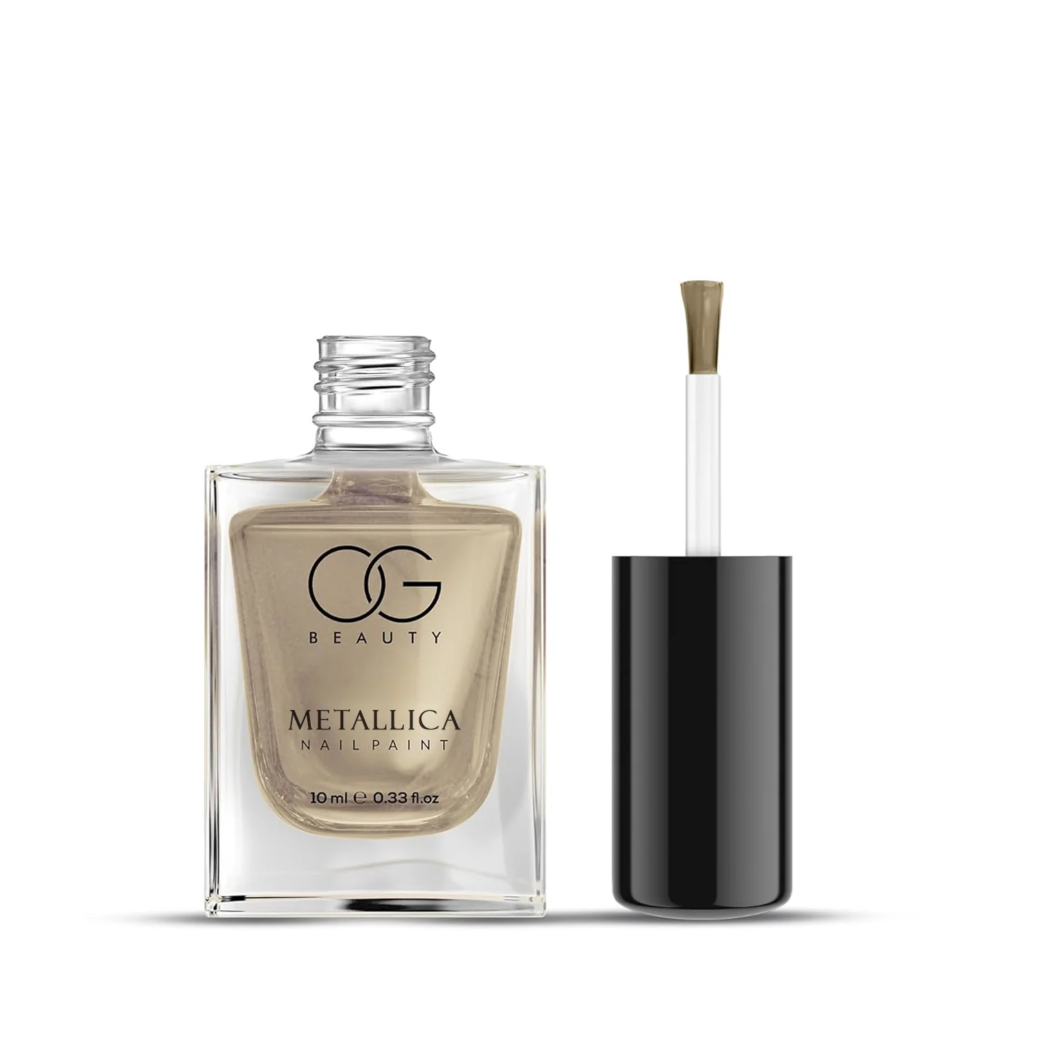 OG Beauty Premium Canvas Gold Metallica Nail Polish (1 Pc / 10 ML) - Image 5