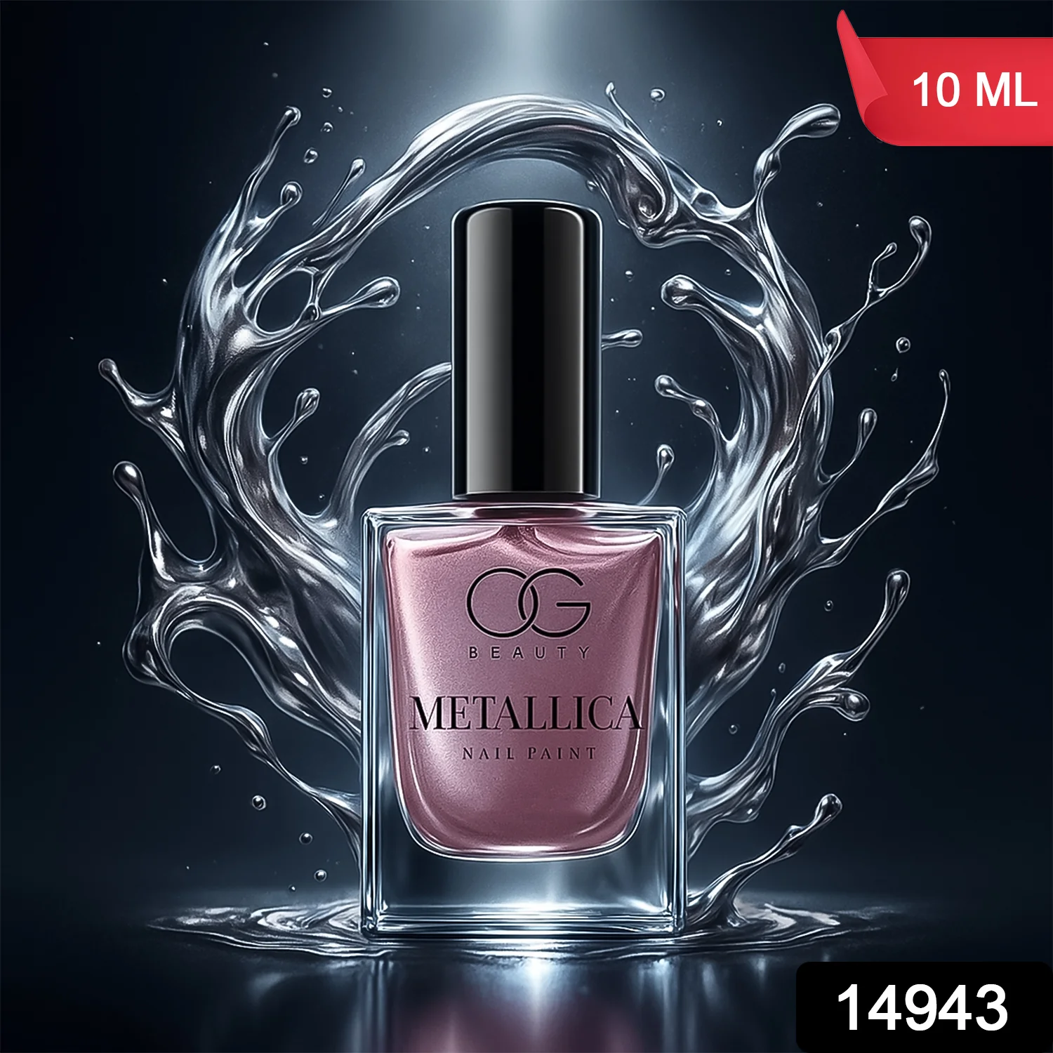OG Beauty Premium Opal Purple Metallica Nail Polish (1 Pc / 10 ML) - Image 2